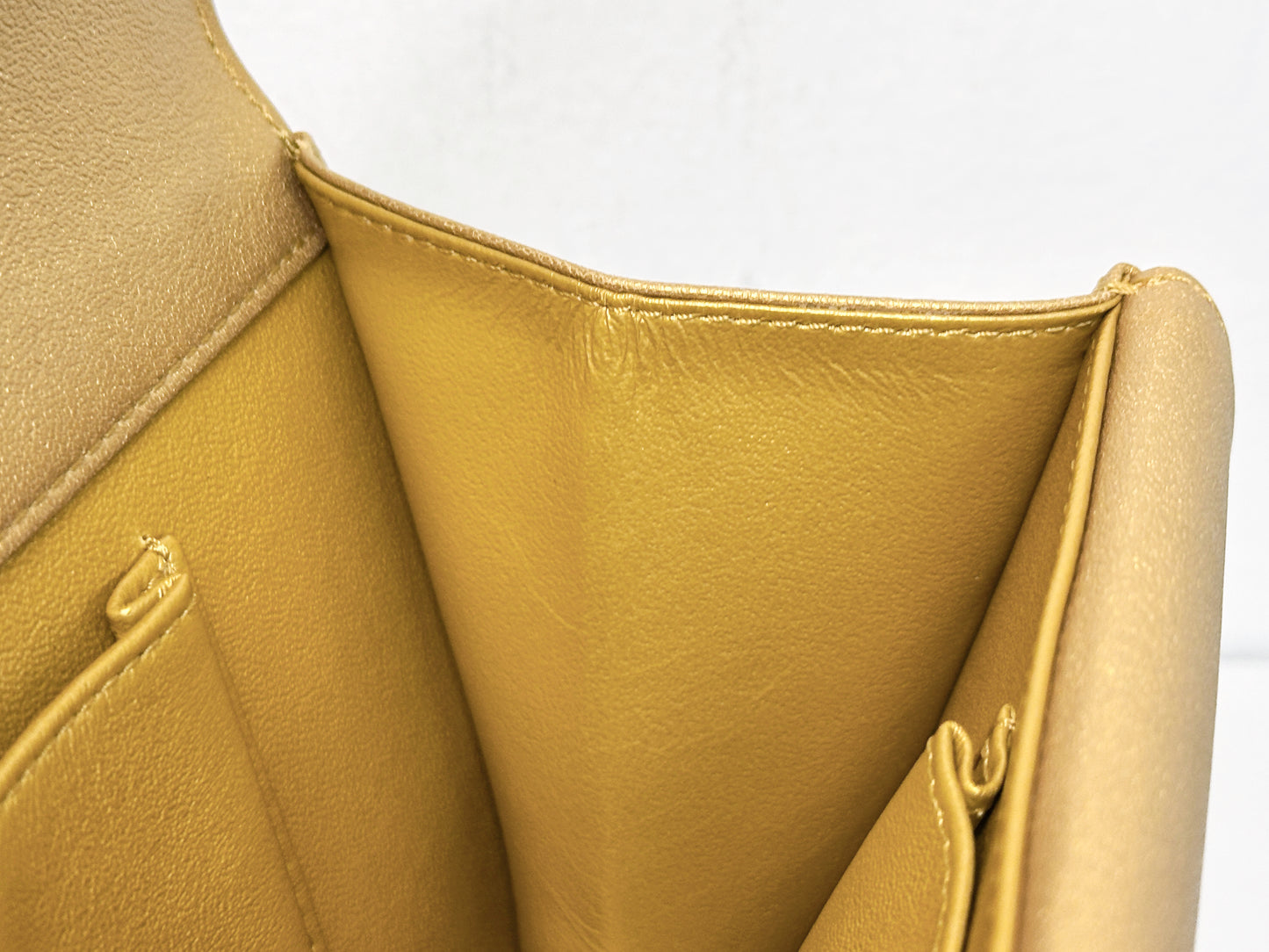 Chanel Lambskin Evening In Egypt Clutch Gold 2815 holo card