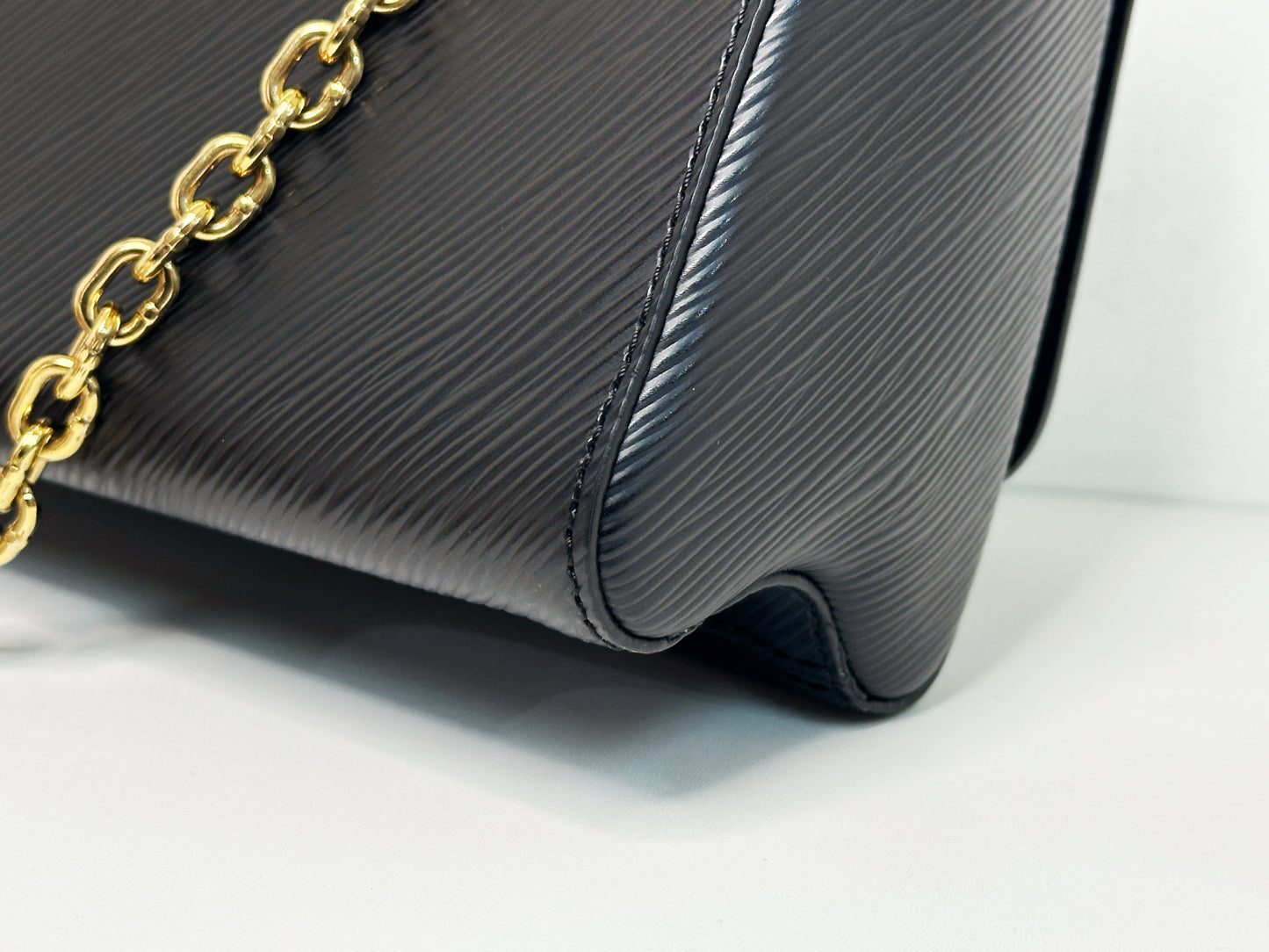 Louis Vuitton Black Epi Leather Sequin Owl MM Twist Bag