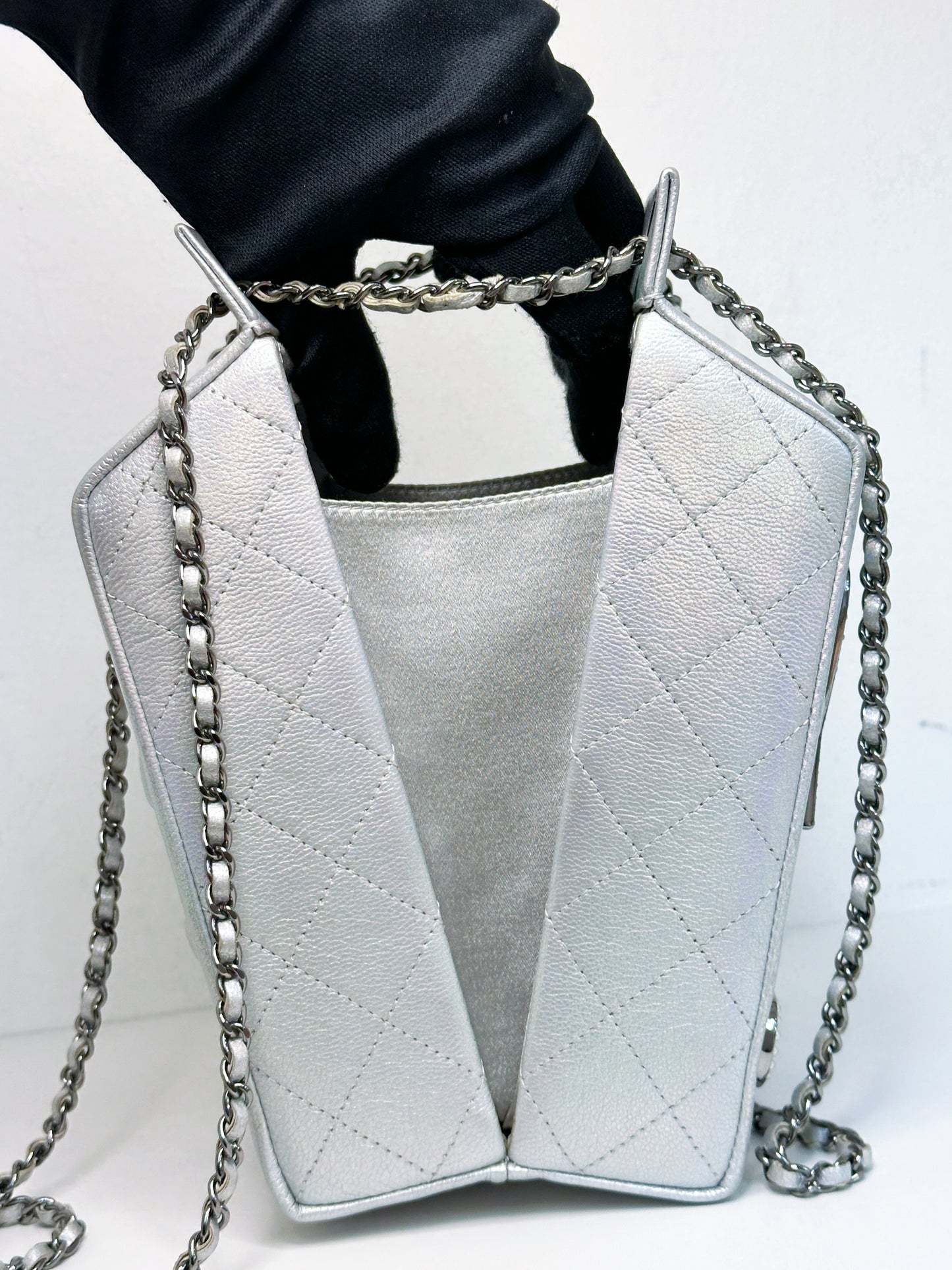 CHANEL RARE LIMITED EDITION LAIT DE COCO MILK CARTON BAG 2009 holo