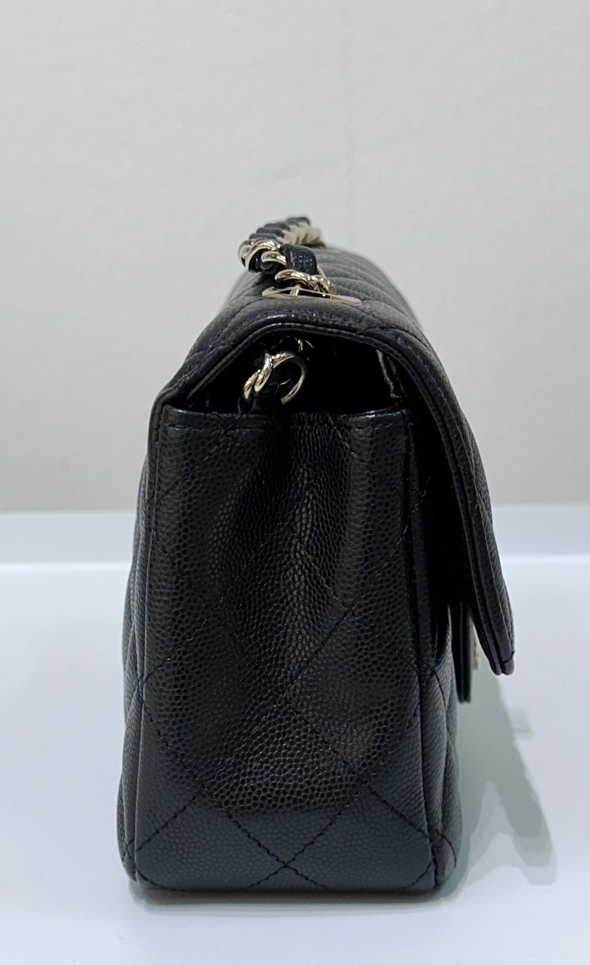 Chanel Mini Rectangular Classic Flap Black Bag GHW 17B