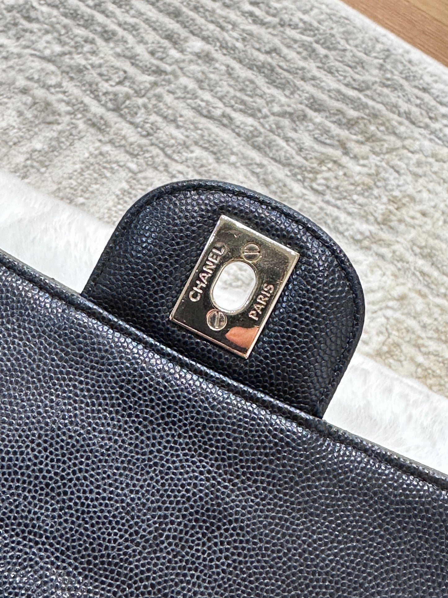 Chanel Mini Rectangular Classic Flap Black Bag GHW 17B