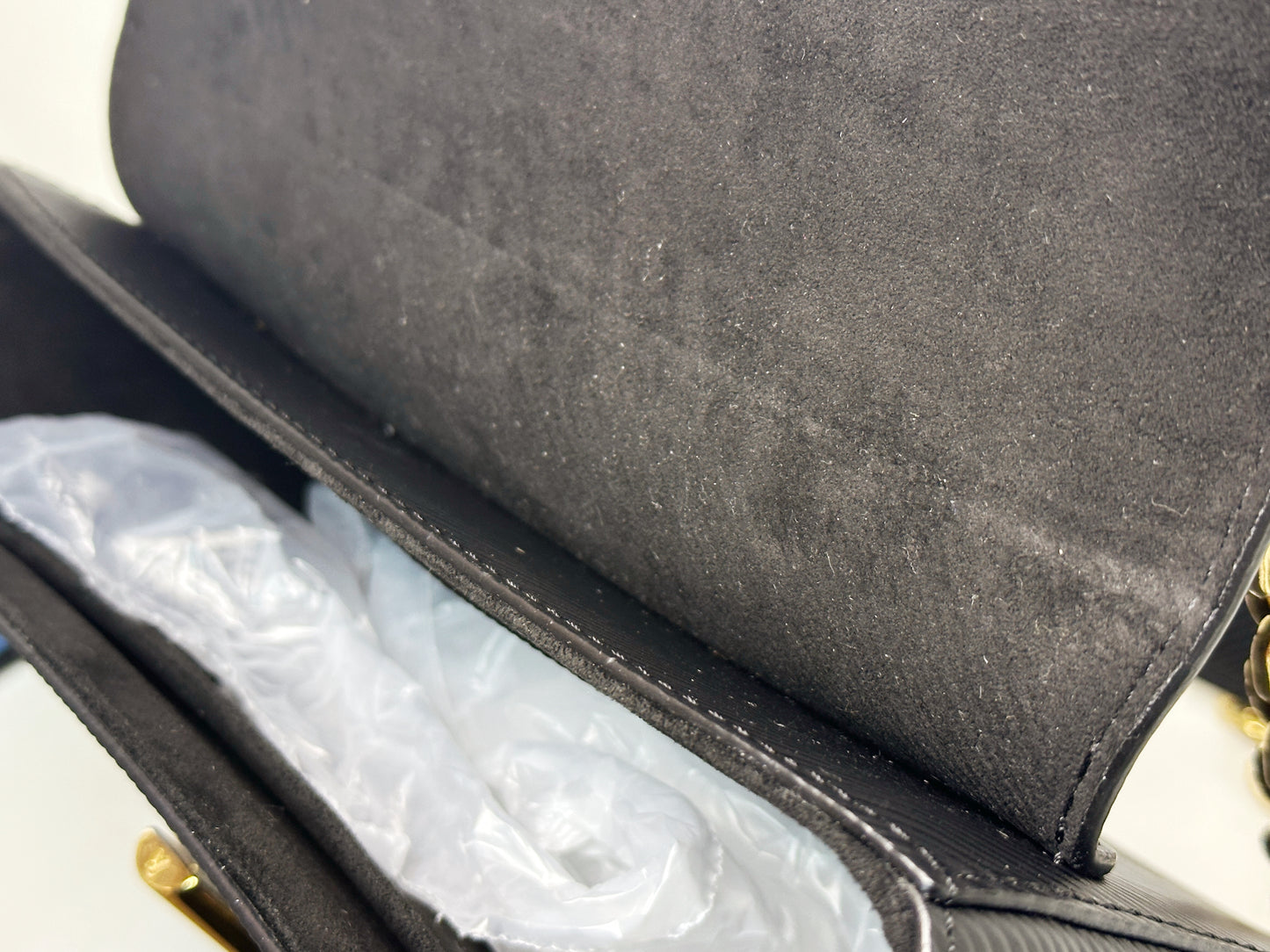 Louis Vuitton Black Epi Leather Sequin Owl MM Twist Bag