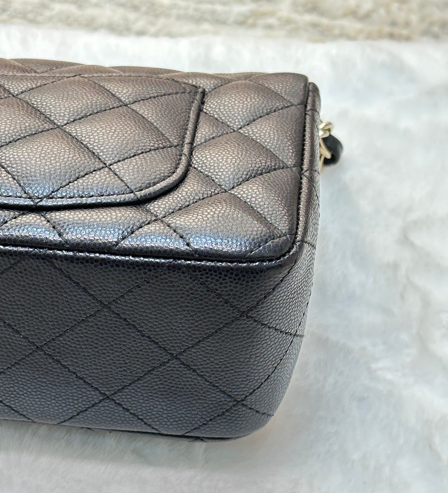 Chanel Mini Rectangular Classic Flap Black Bag GHW 17B