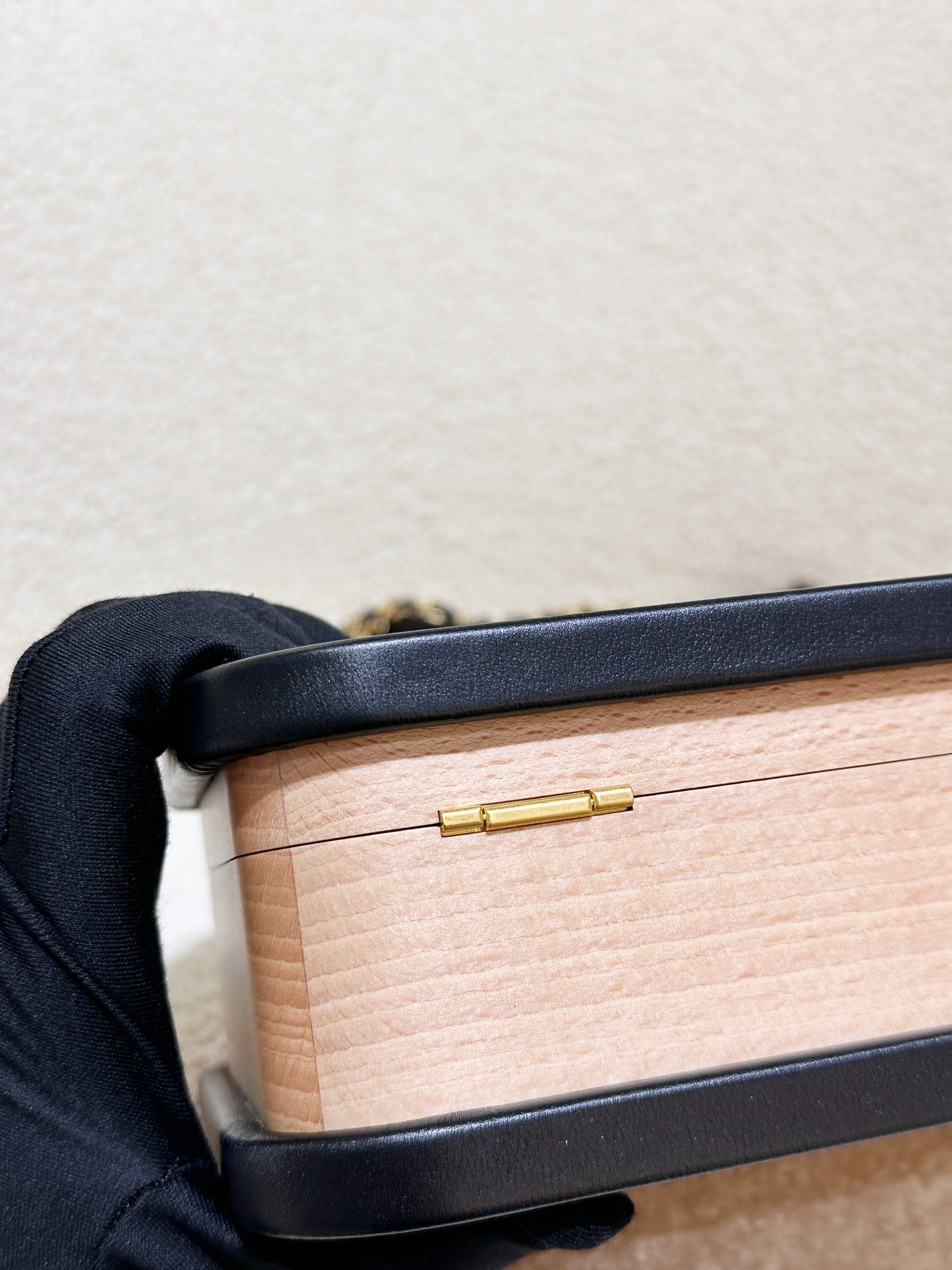Chanel Beech Wood Lambskin CC Vanity Case Black PHOT microchip
