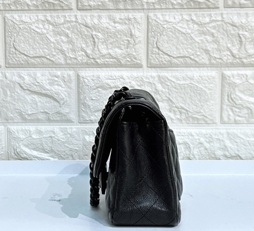 Chanel Mini Rectangle Black Calfskin BHW