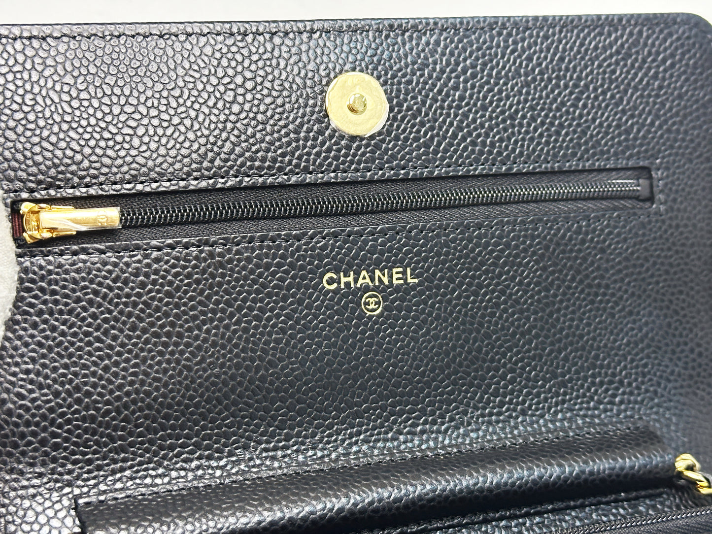 Chanel Classic Wallet on Chain Caviar Black GHW TJ8P microchip