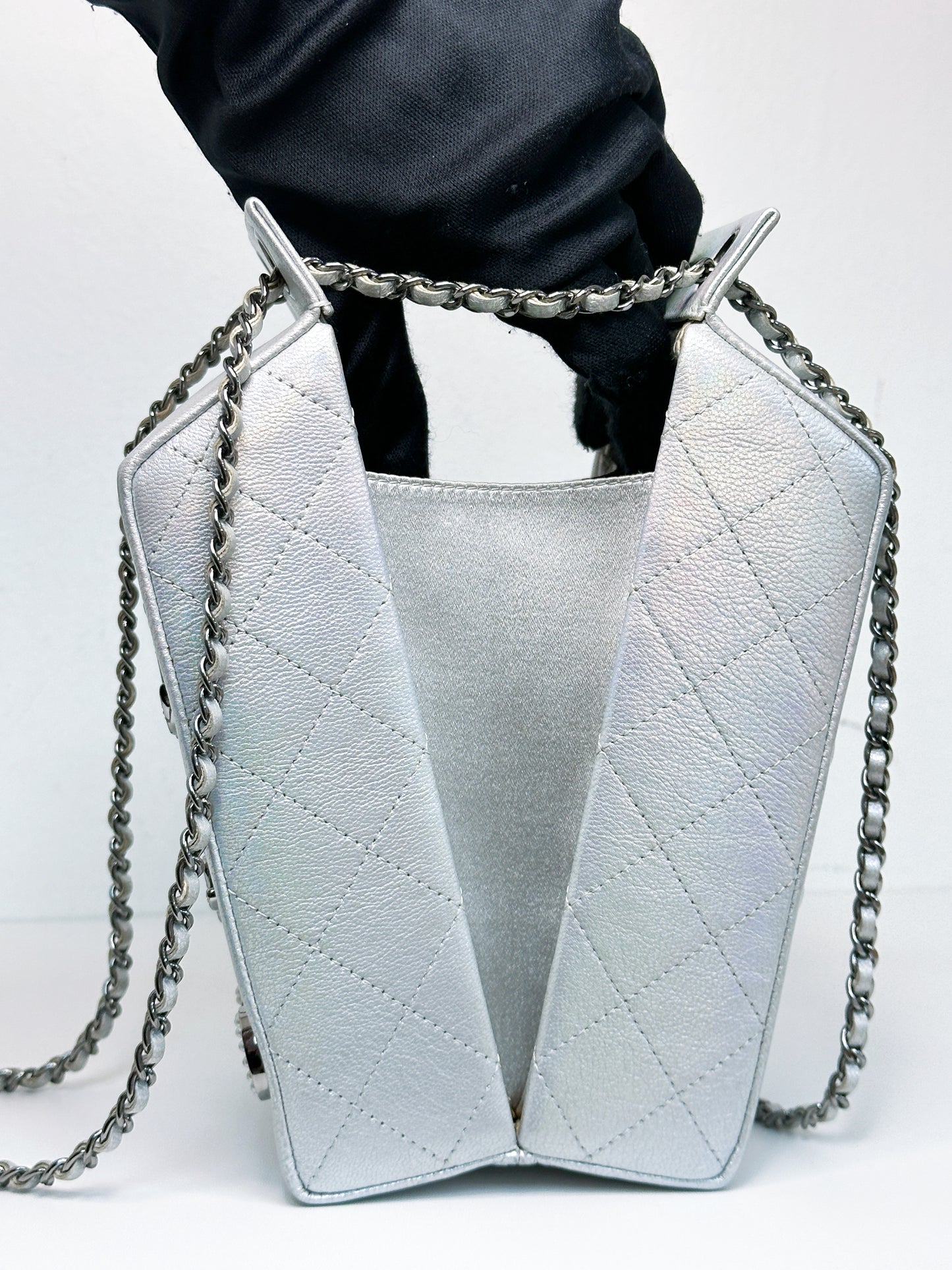CHANEL RARE LIMITED EDITION LAIT DE COCO MILK CARTON BAG 2009 holo