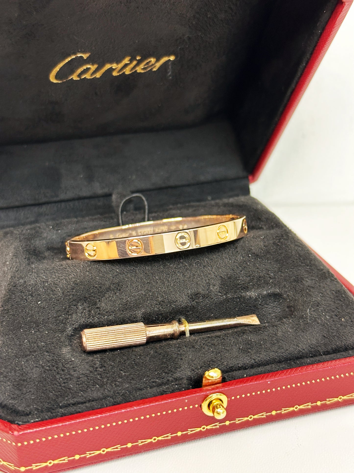 Cartier Love Bracelet Classic Model 18K Rose Gold CVU XXX