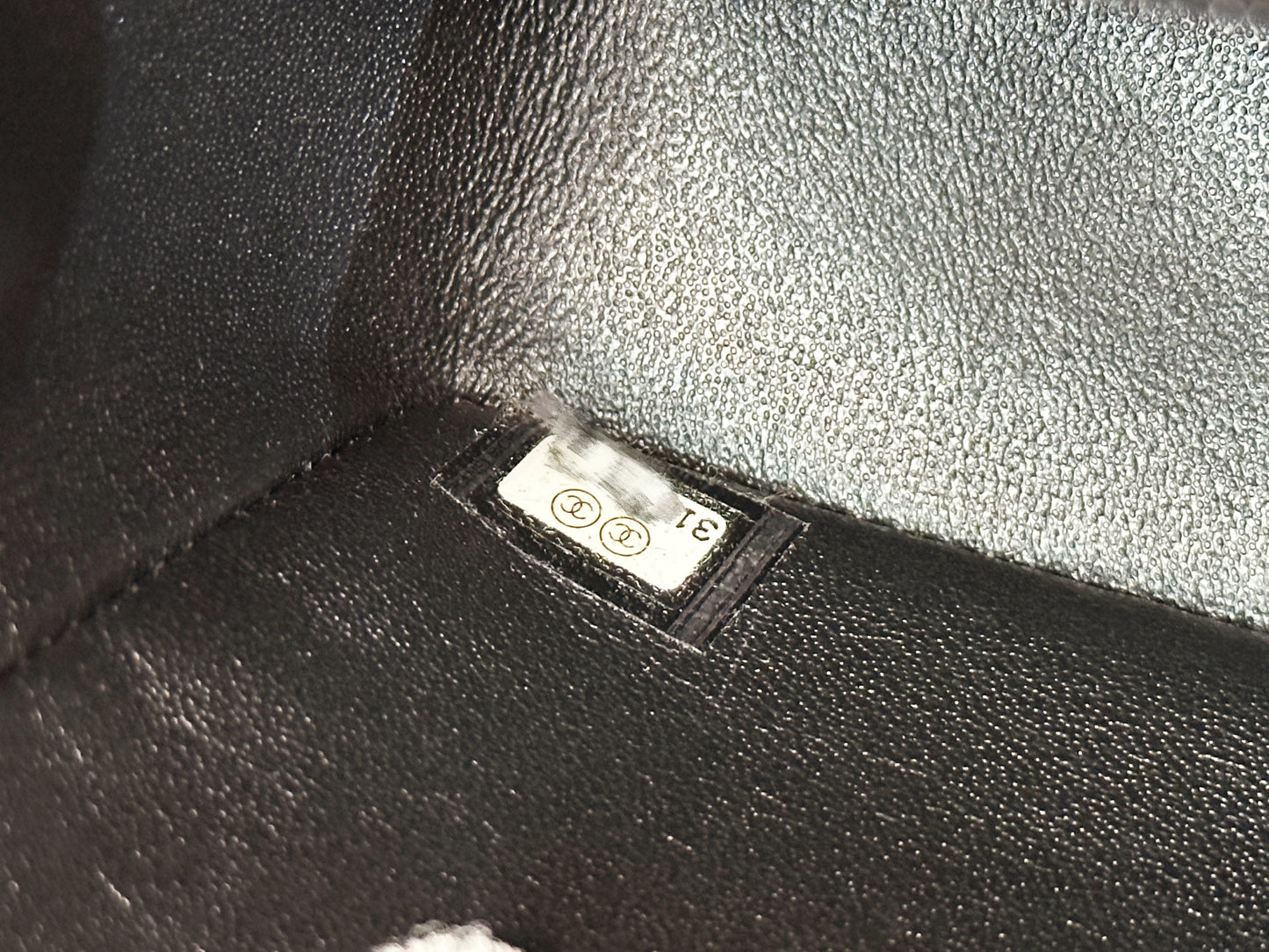 Chanel Mini Rectangular Top Handle Flap Bag Black Caviar GHW 3129 holo card