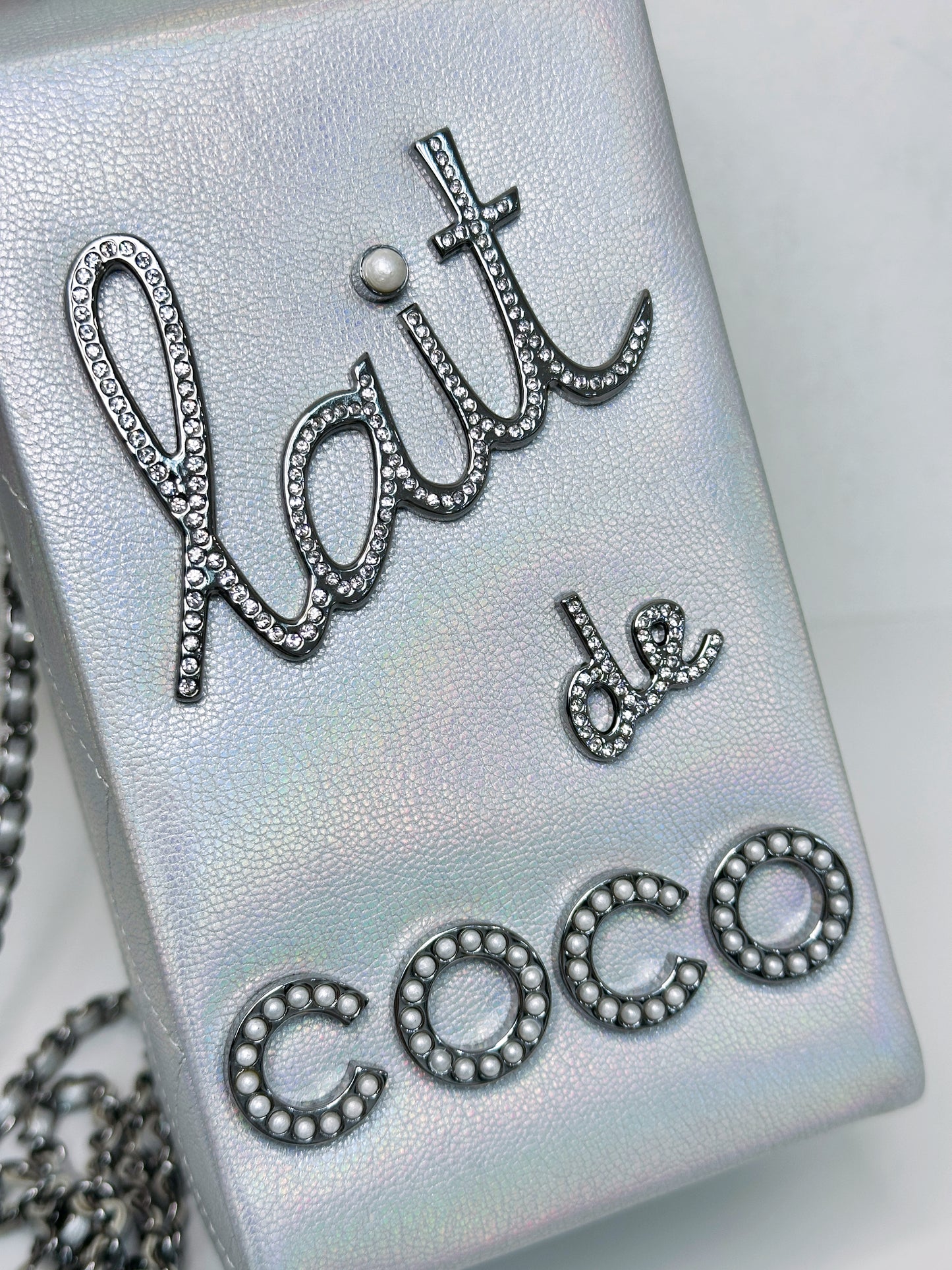 CHANEL RARE LIMITED EDITION LAIT DE COCO MILK CARTON BAG 2009 holo
