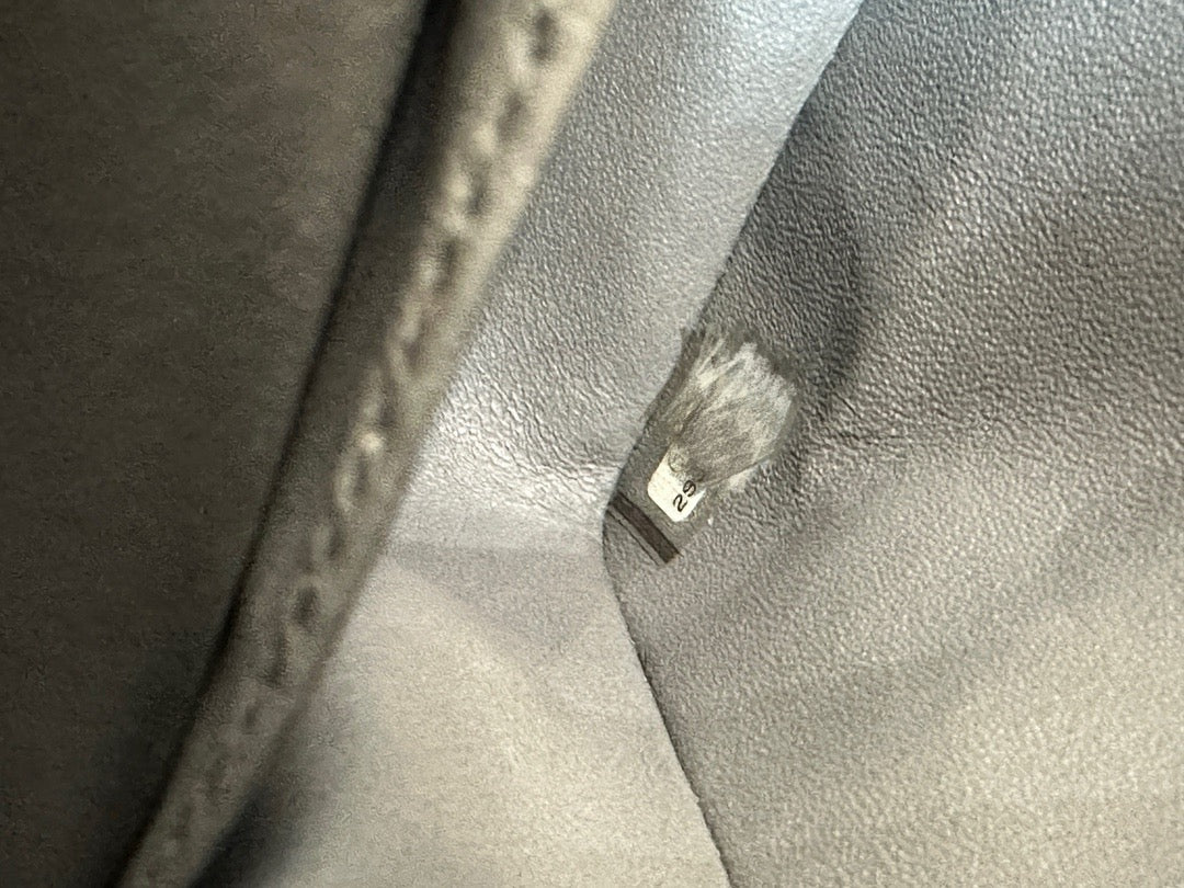 Chanel Medium Caviar Quilted Double Flap Bag Grey LGHW