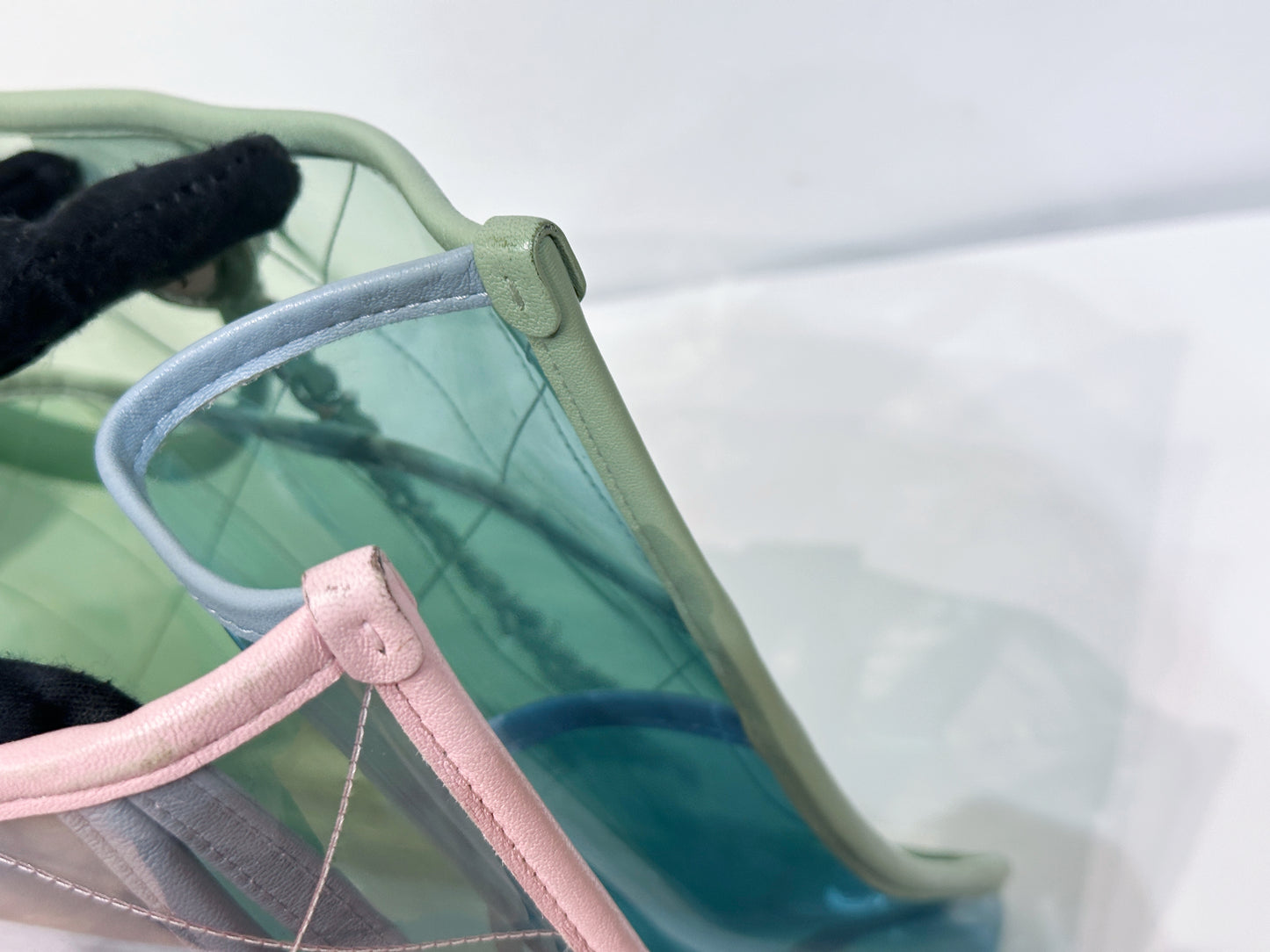 Chanel Coco Splash Bag Green/Pink/Blue 2584 holo card