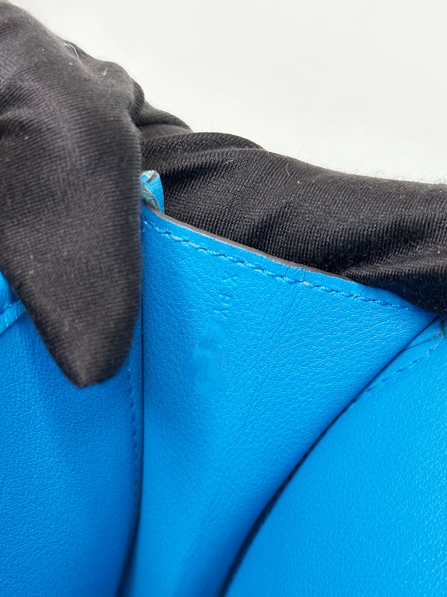 Hermes Jige Elan 29 Blue in Evercolor