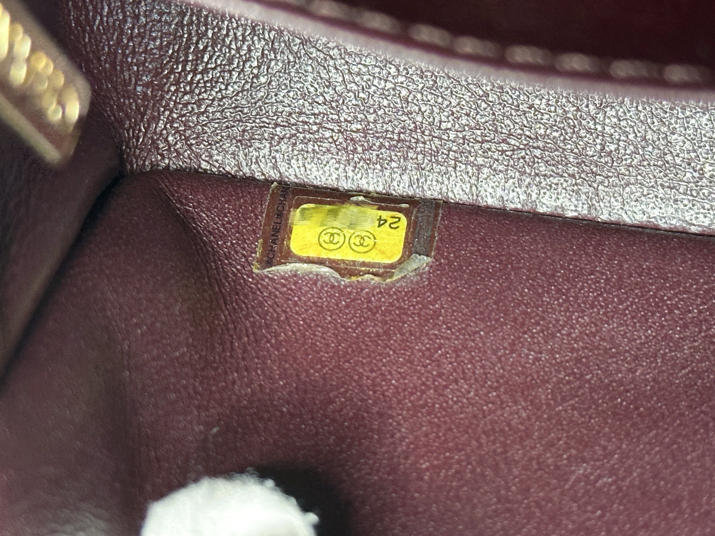 Chanel Caviar Quilted Mini Rectangular Flap black GHW 2449 holo card