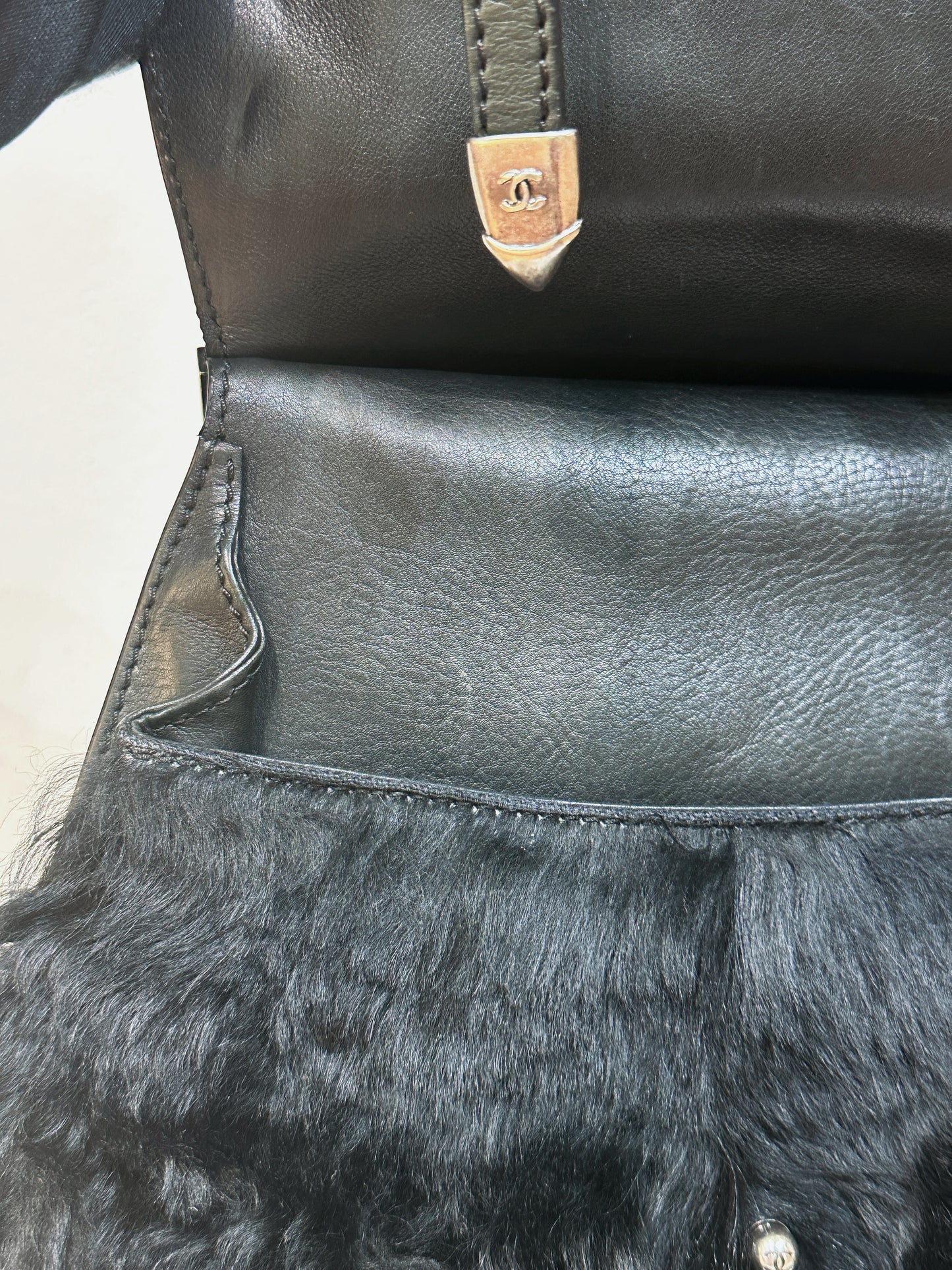 Chanel Paris-Dallas Double Flap Bag Quilted Calfskin and Fur Large