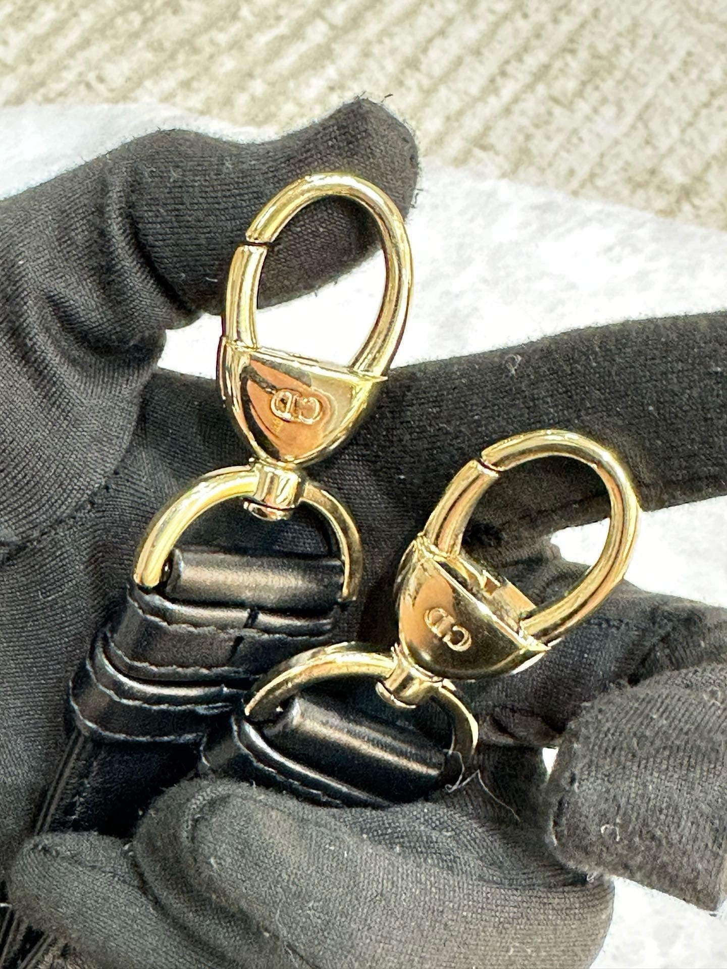 Christian Dior Lambskin Cannage Medium Lady Dior Black GHW