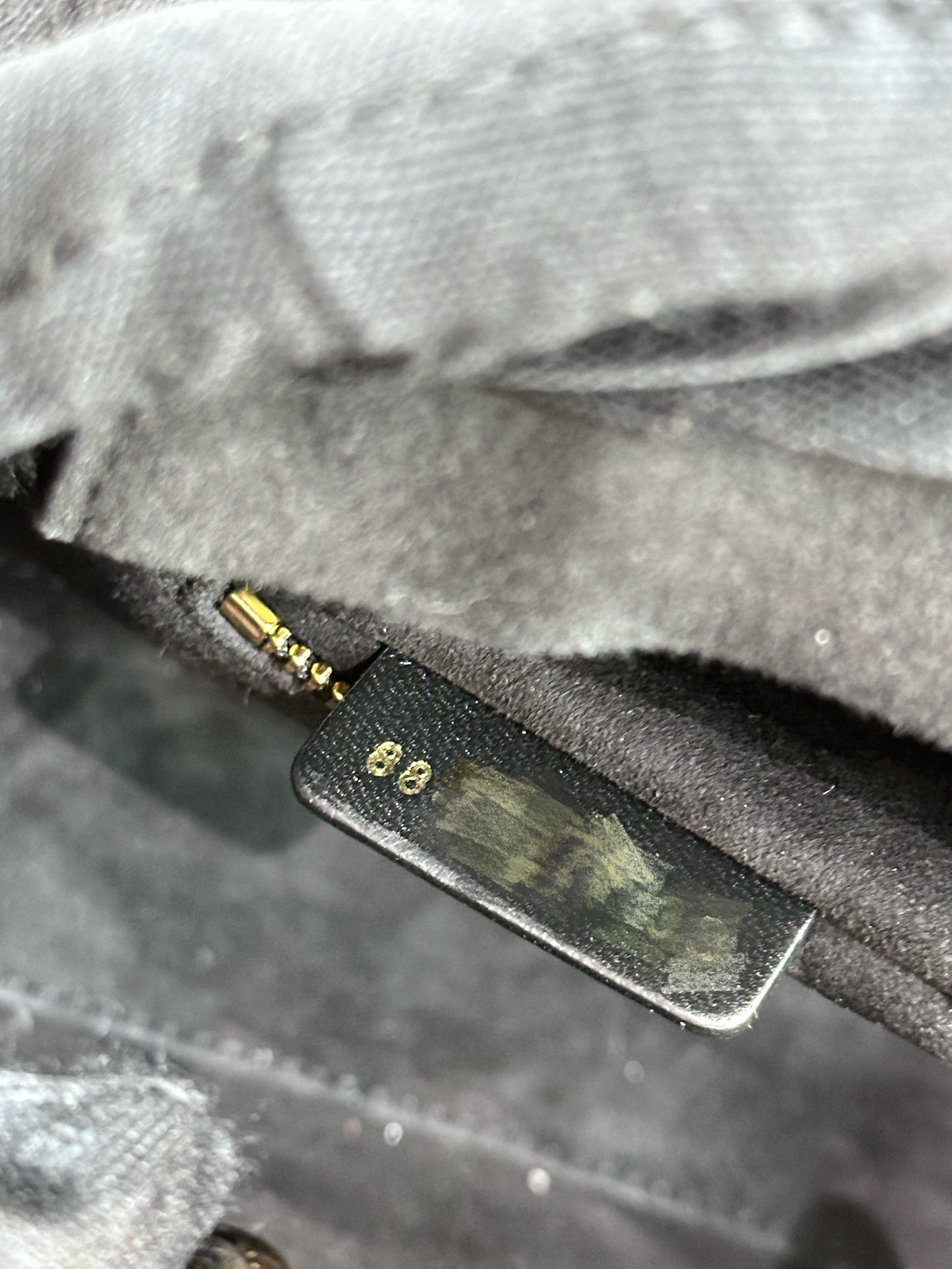 CHRISTIAN DIOR Lambskin Cannage Mini Lady Dior Black