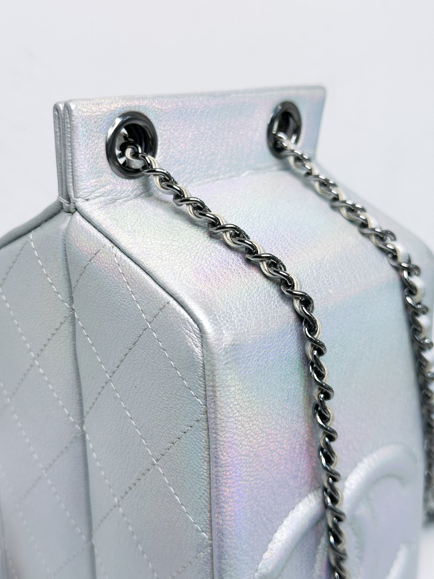 CHANEL RARE LIMITED EDITION LAIT DE COCO MILK CARTON BAG 2009 holo