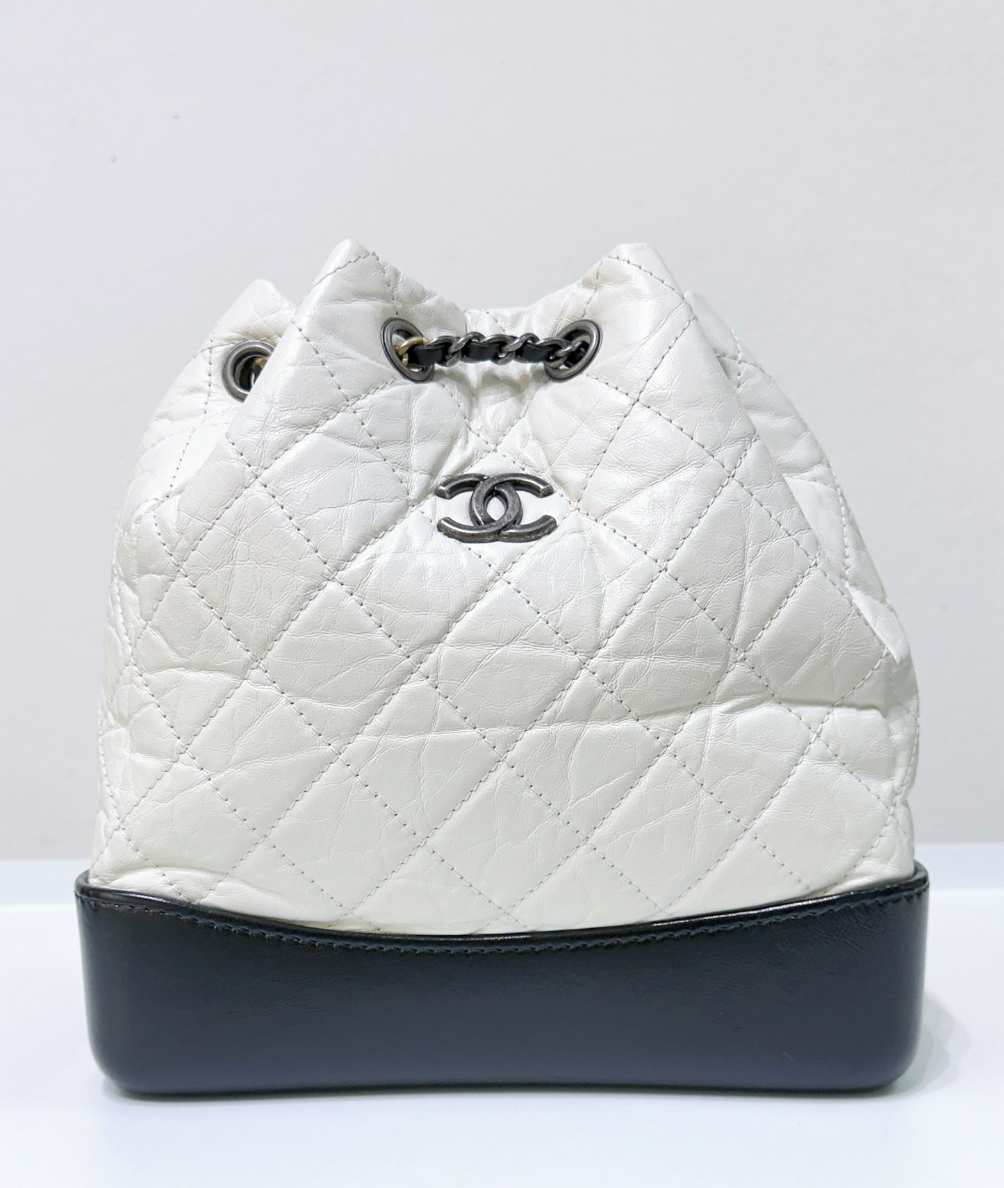 CHANEL Gabrielle Small Backpack White