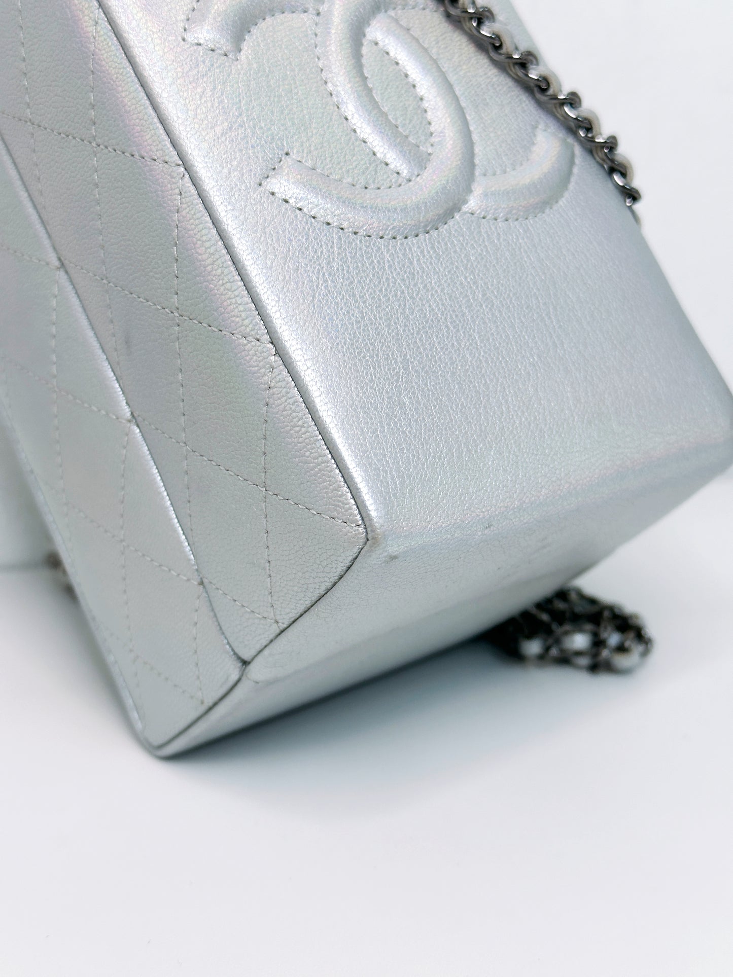 CHANEL RARE LIMITED EDITION LAIT DE COCO MILK CARTON BAG 2009 holo