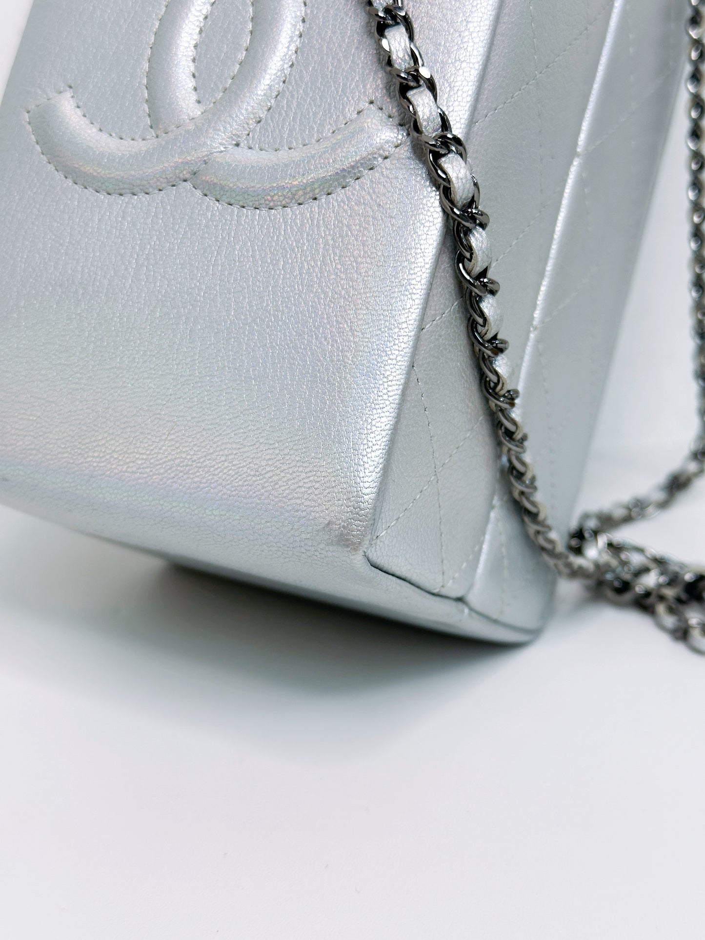 CHANEL RARE LIMITED EDITION LAIT DE COCO MILK CARTON BAG 2009 holo