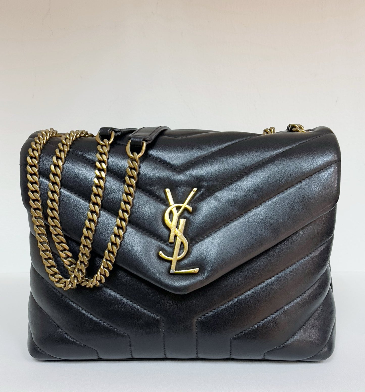 YSL Black Small Loulou Shoulder Bag GHW 2021 Year