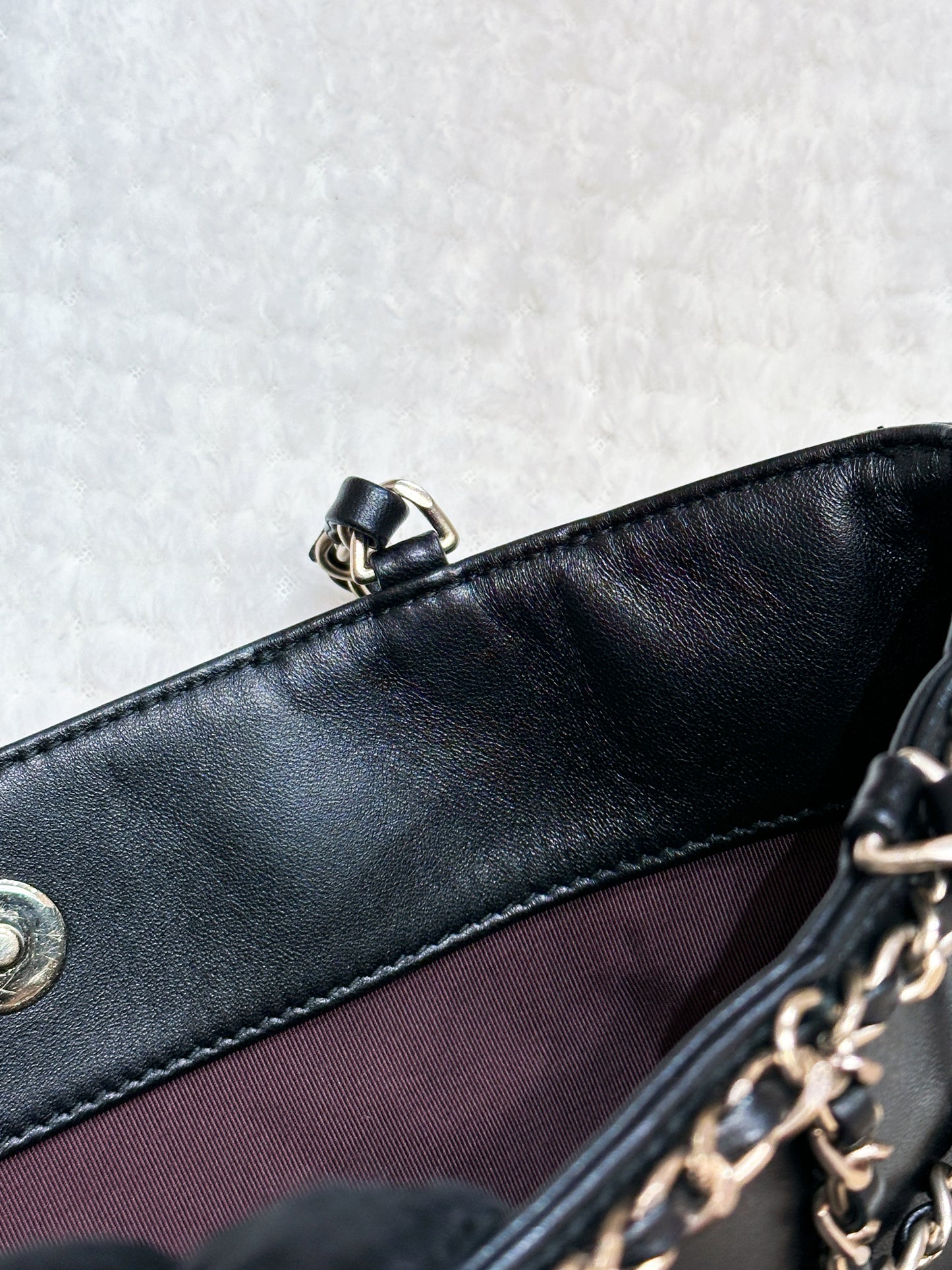 Chanel CC Lambskin Shopping Tote with Chain GHW 2875 holo card