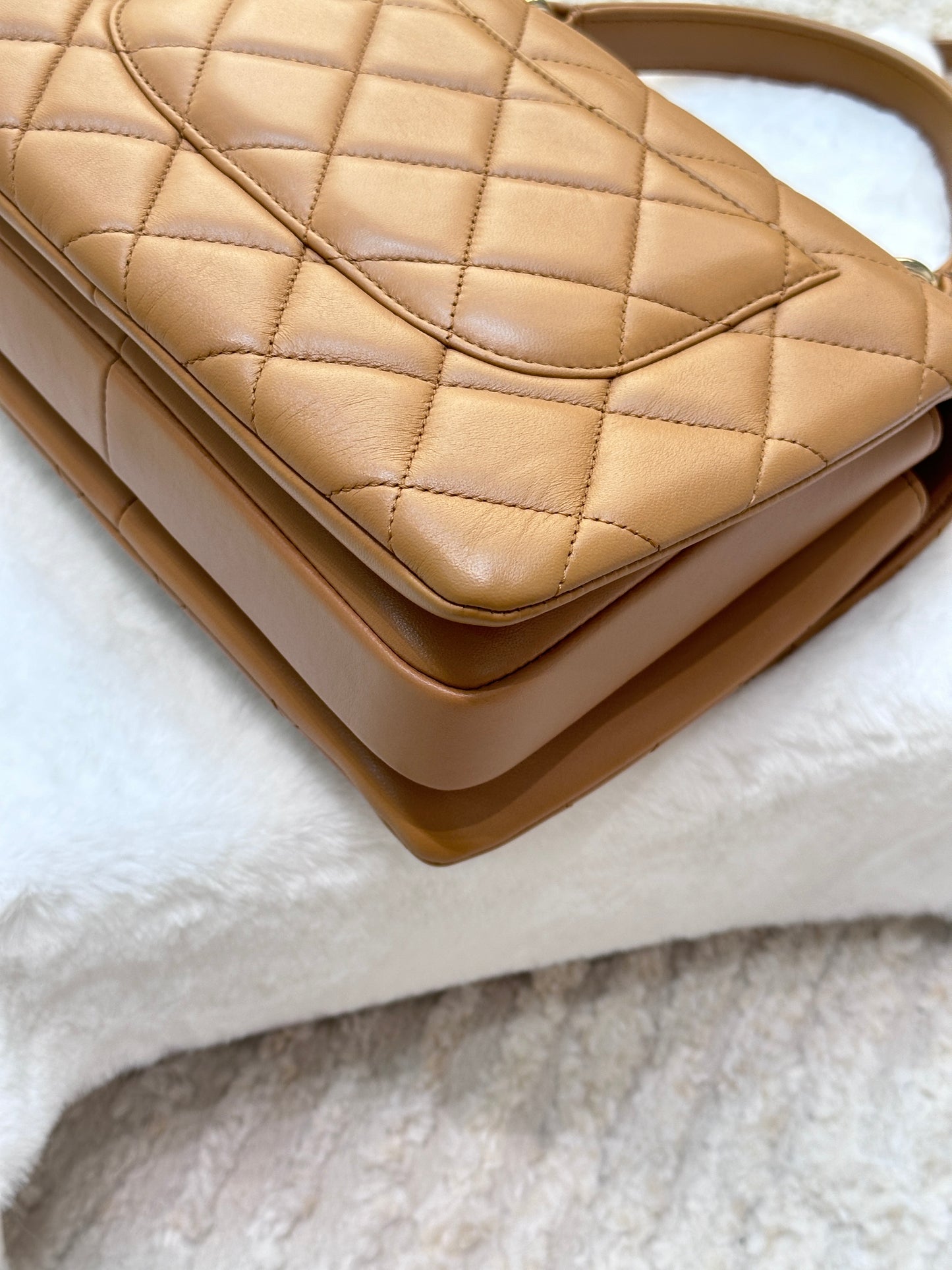 CHANEL Small Trendy CC Handle Flap Bag 19K Brown
