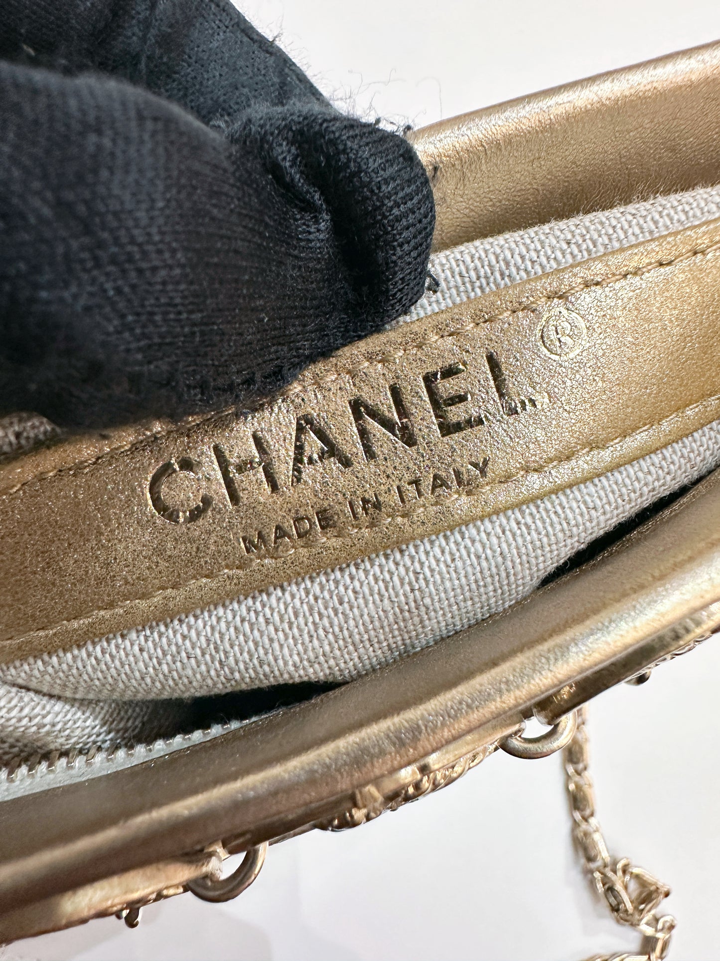Chanel 18C Gold Medal Evening in Greece Bag Style 2488 holo card