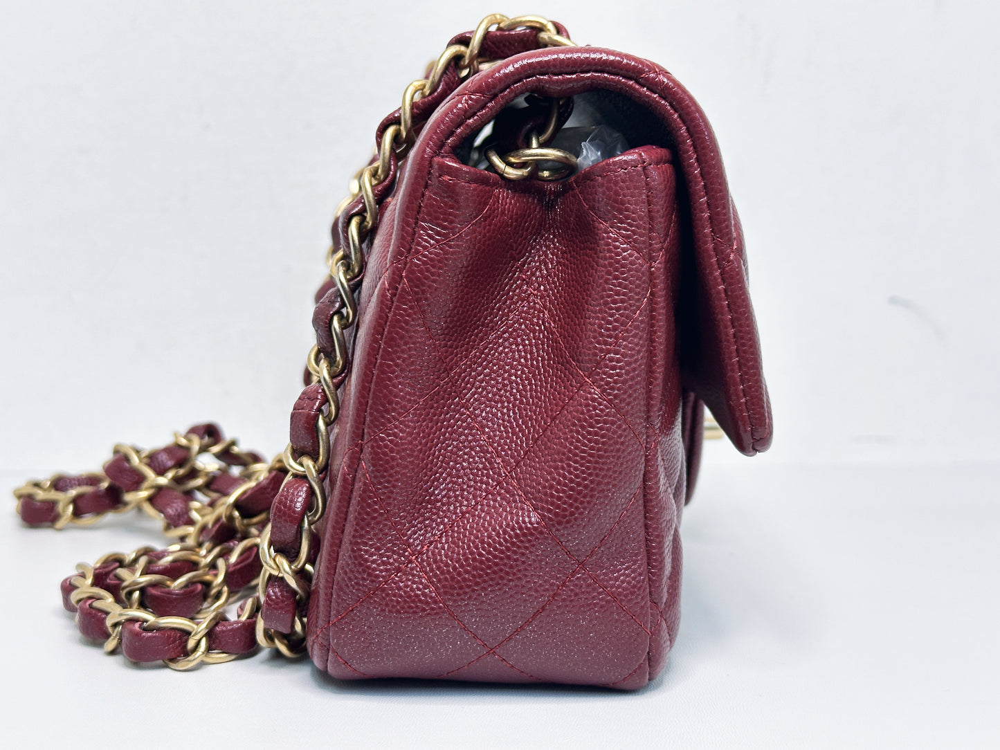 Chanel 18C Timeless Classic Mini Rectangular Flap Iridescent 2512 holo card