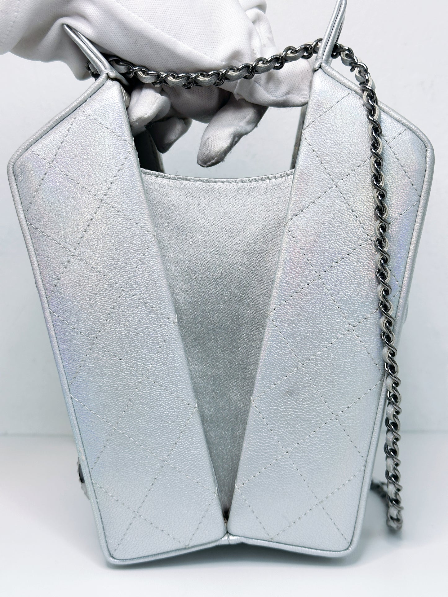 CHANEL RARE LIMITED EDITION LAIT DE COCO MILK CARTON BAG 2009 holo