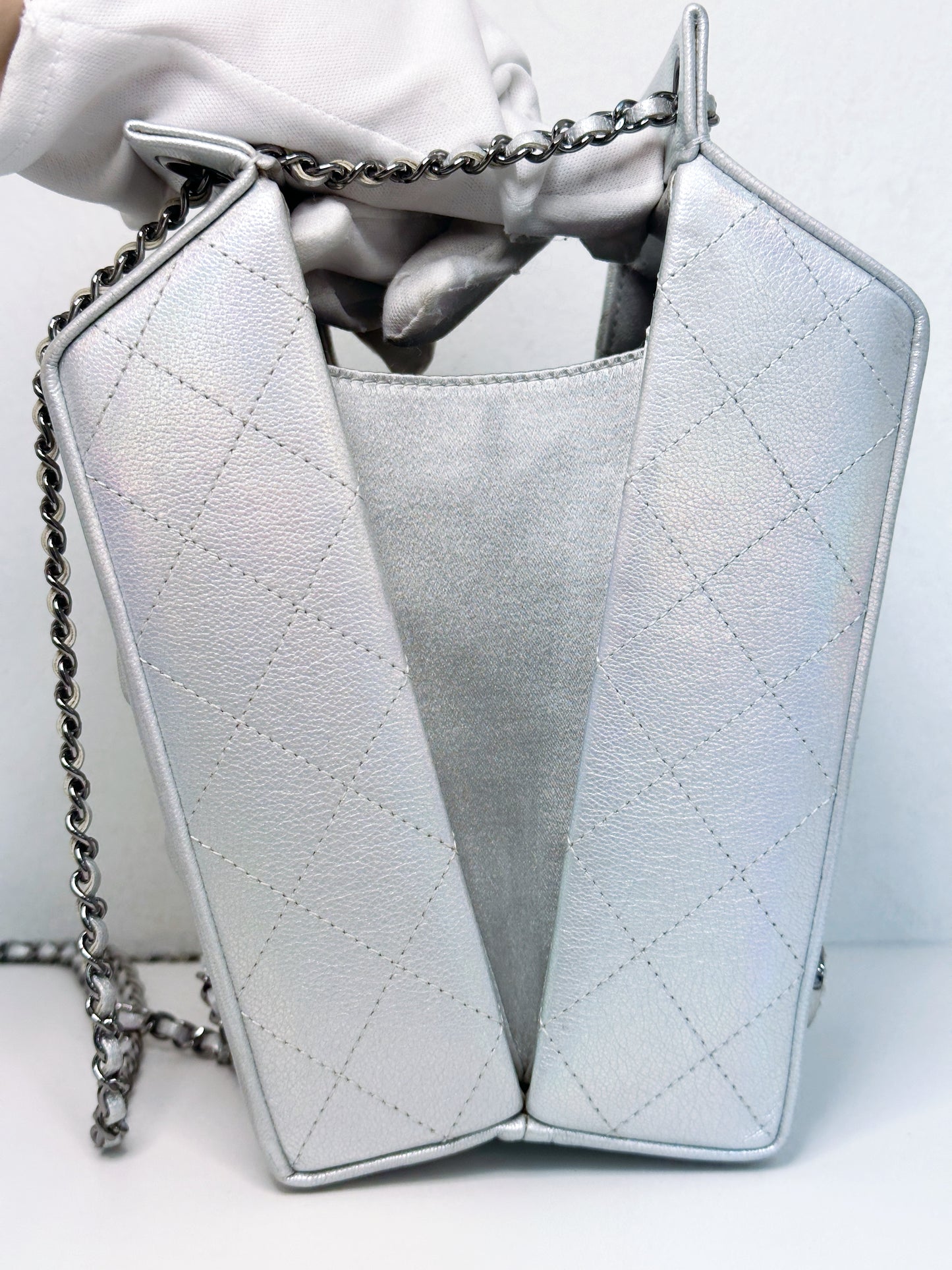 CHANEL RARE LIMITED EDITION LAIT DE COCO MILK CARTON BAG 2009 holo