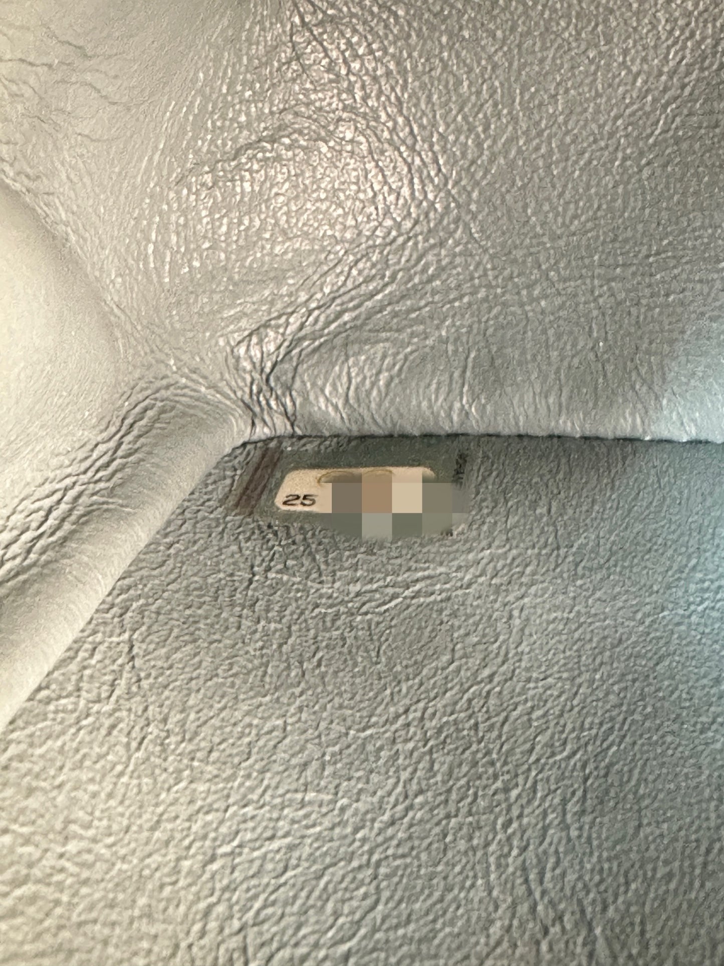 CHANEL Iridescent Caviar Quilted Mini Rectangular Flap Light Blue 18C