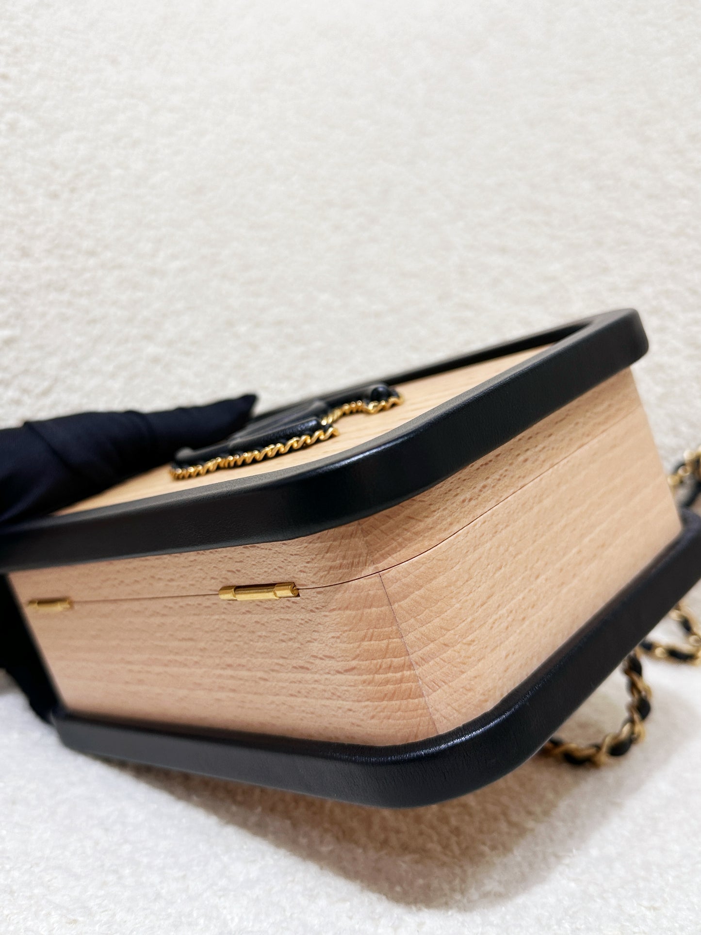 Chanel Beech Wood Lambskin CC Vanity Case Black PHOT microchip