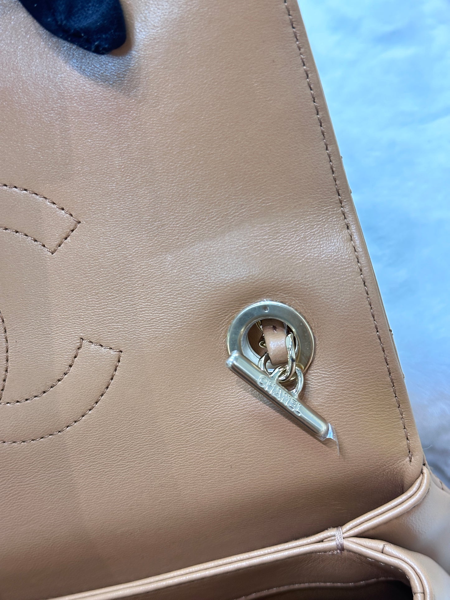 CHANEL Small Trendy CC Handle Flap Bag 19K Brown