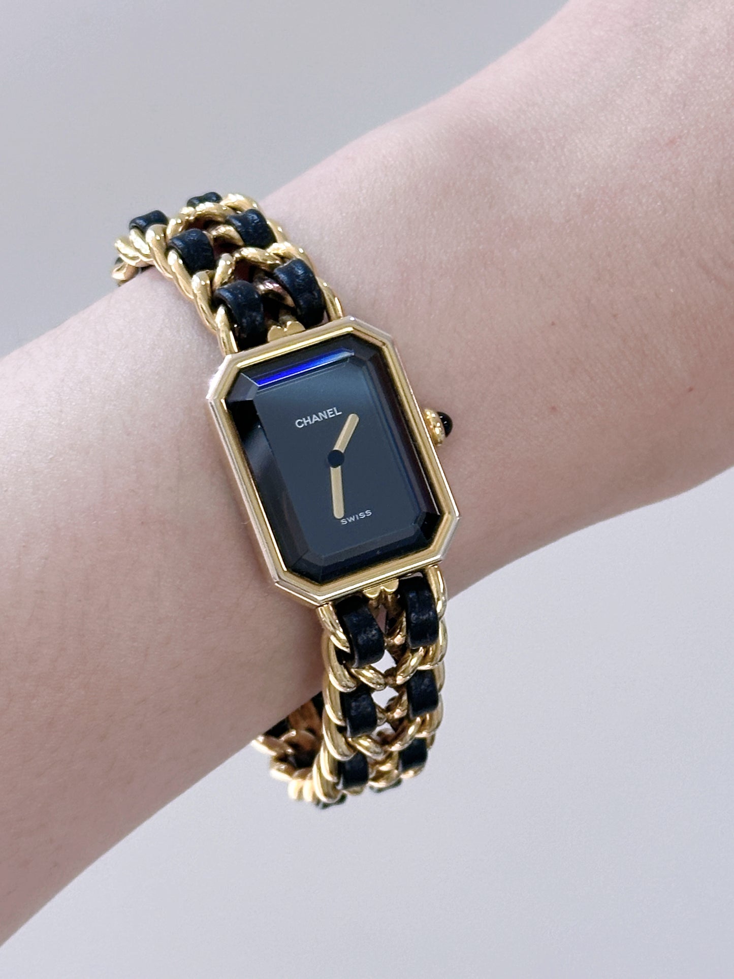 Chanel Premiere Quartz Watch Gold 1987 L size
