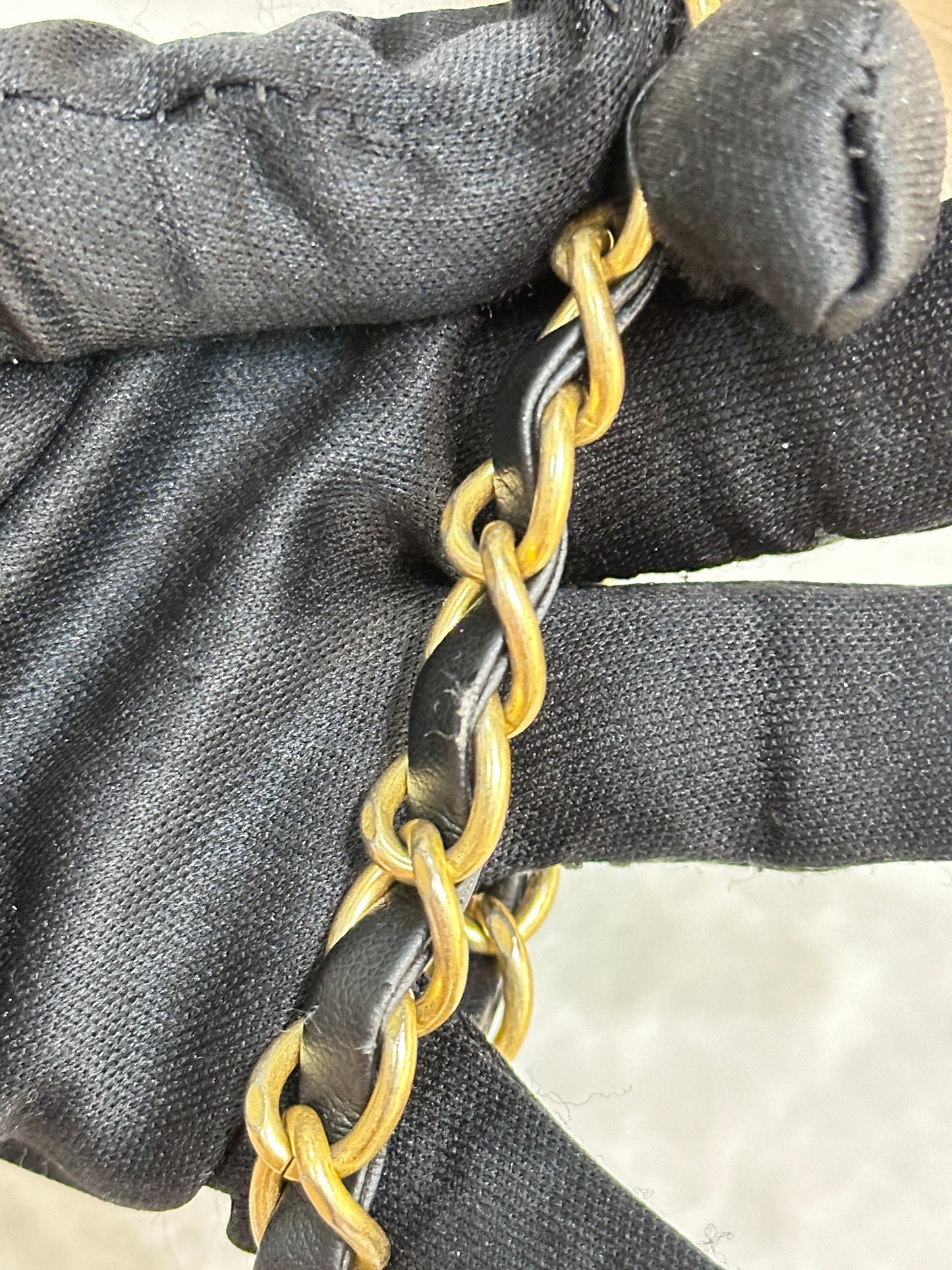 CHANEL Caviar Quilted Medium CC Filigree Flap Beige Black