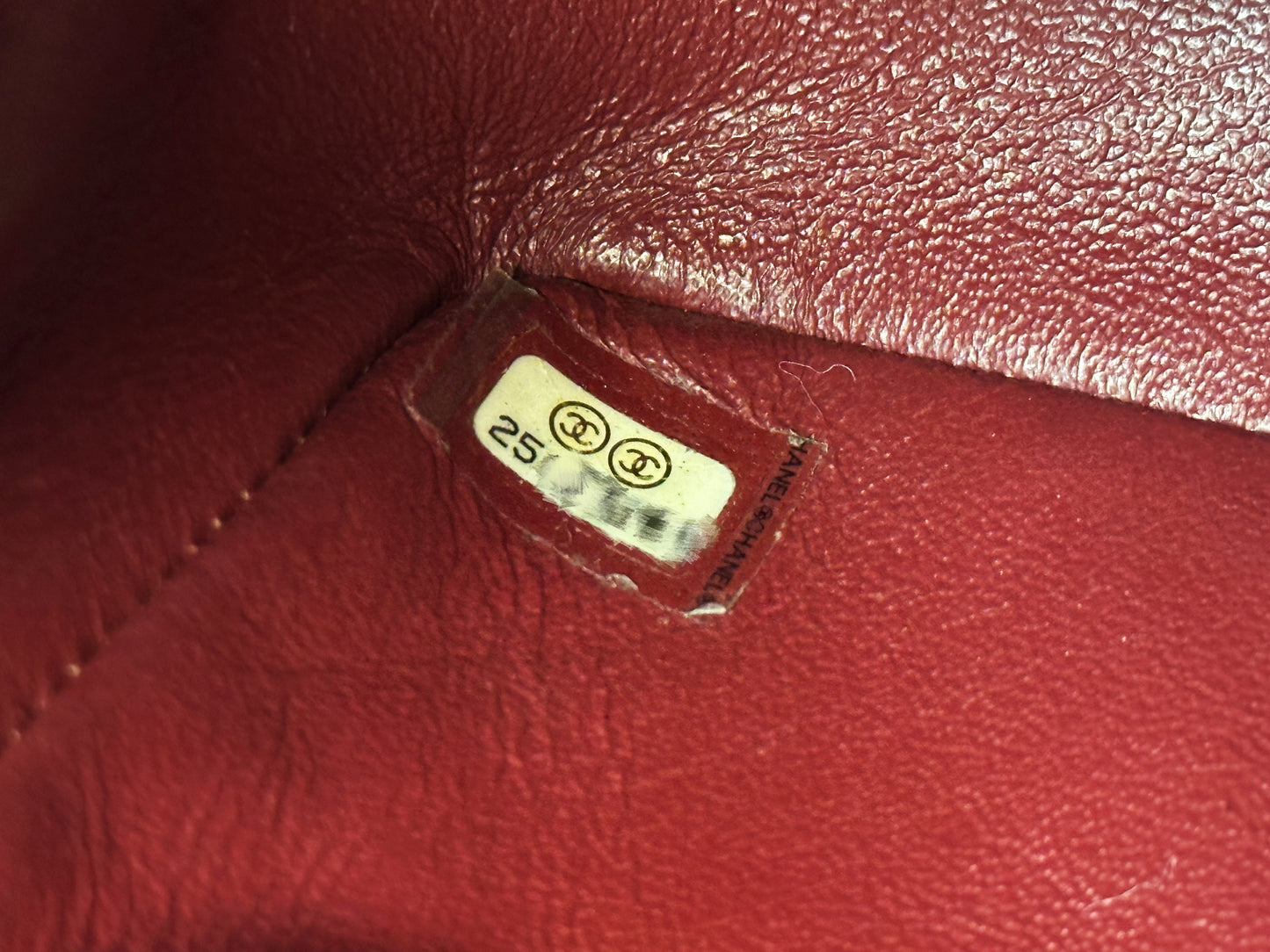 Chanel 18C Timeless Classic Mini Rectangular Flap Iridescent 2512 holo card