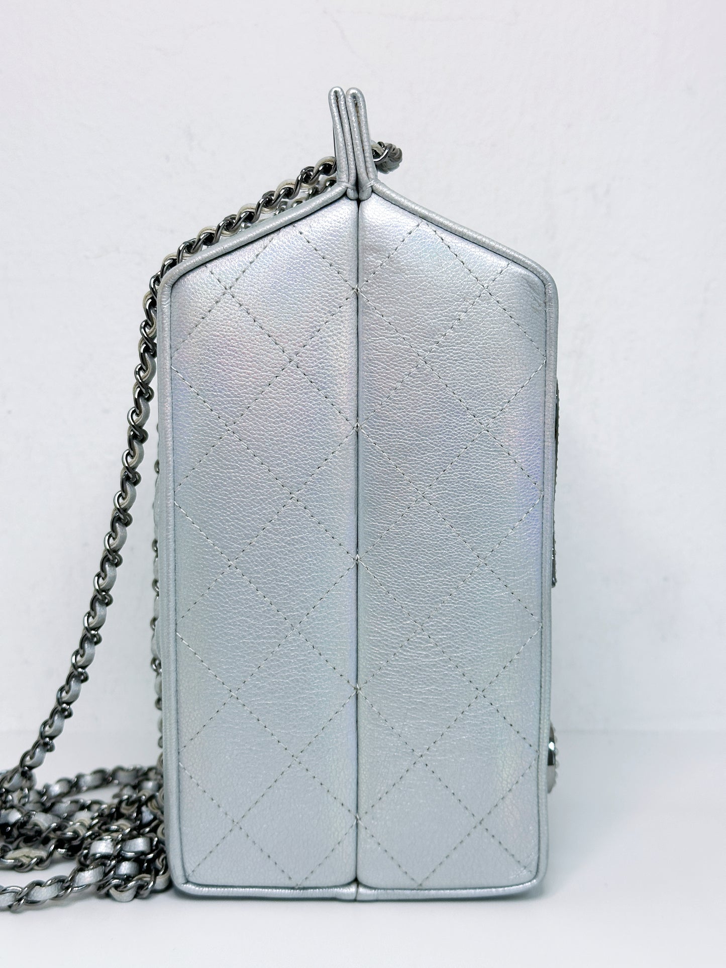 CHANEL RARE LIMITED EDITION LAIT DE COCO MILK CARTON BAG 2009 holo