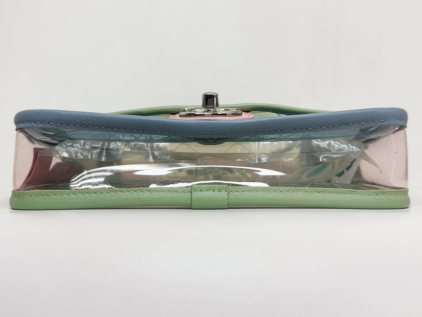 Chanel Coco Splash PVC Mini Flap Bag Green/Blue/Pink 2569 holo