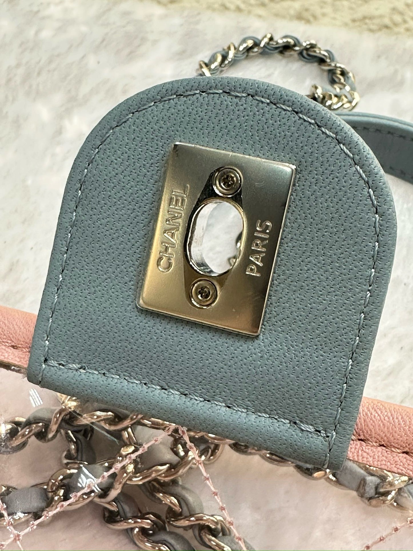 Chanel Mini Coco Splash PVC Flap Bag Pink/Green/Blue SHW