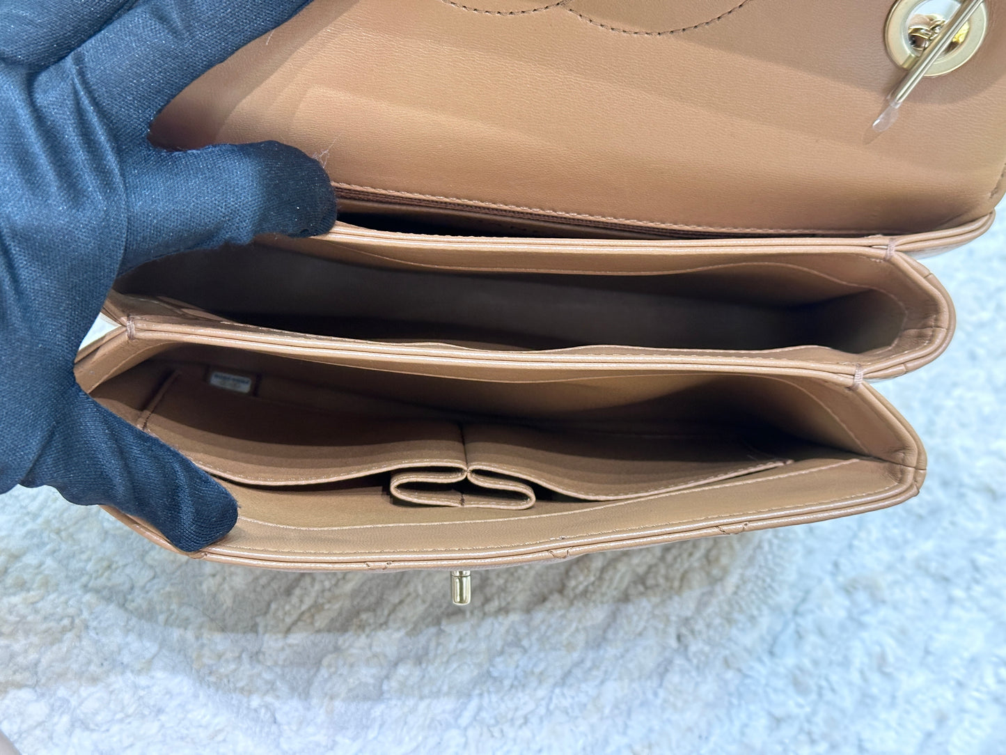 CHANEL Small Trendy CC Handle Flap Bag 19K Brown