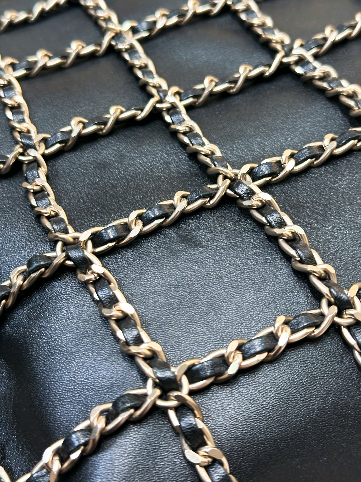 Chanel CC Lambskin Shopping Tote with Chain GHW 2875 holo card