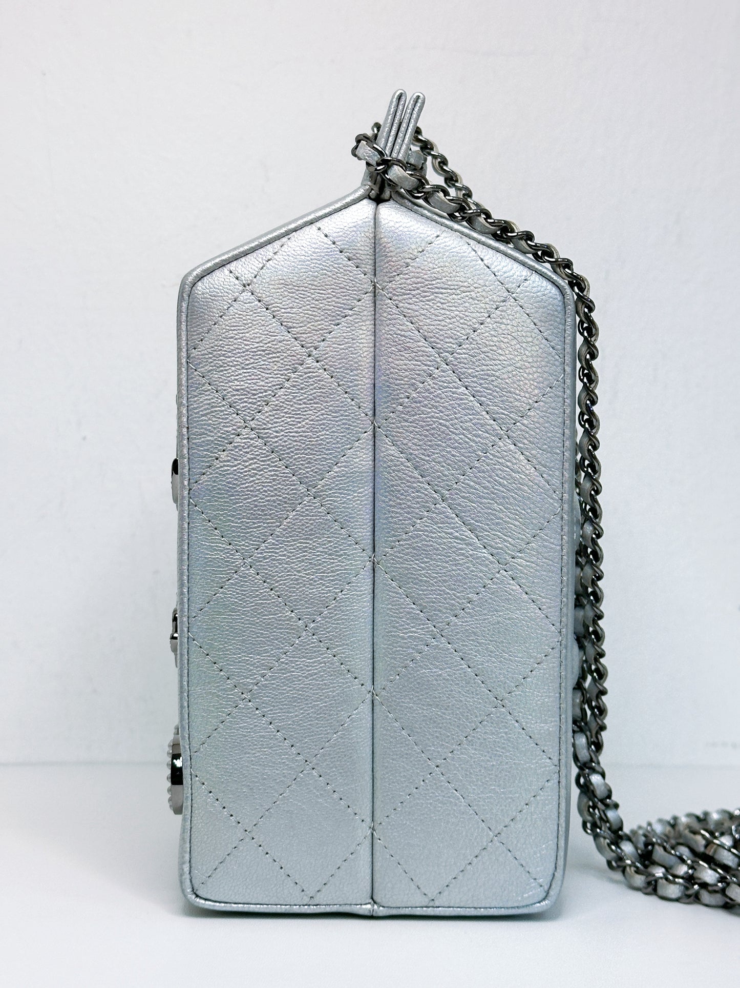 CHANEL RARE LIMITED EDITION LAIT DE COCO MILK CARTON BAG 2009 holo