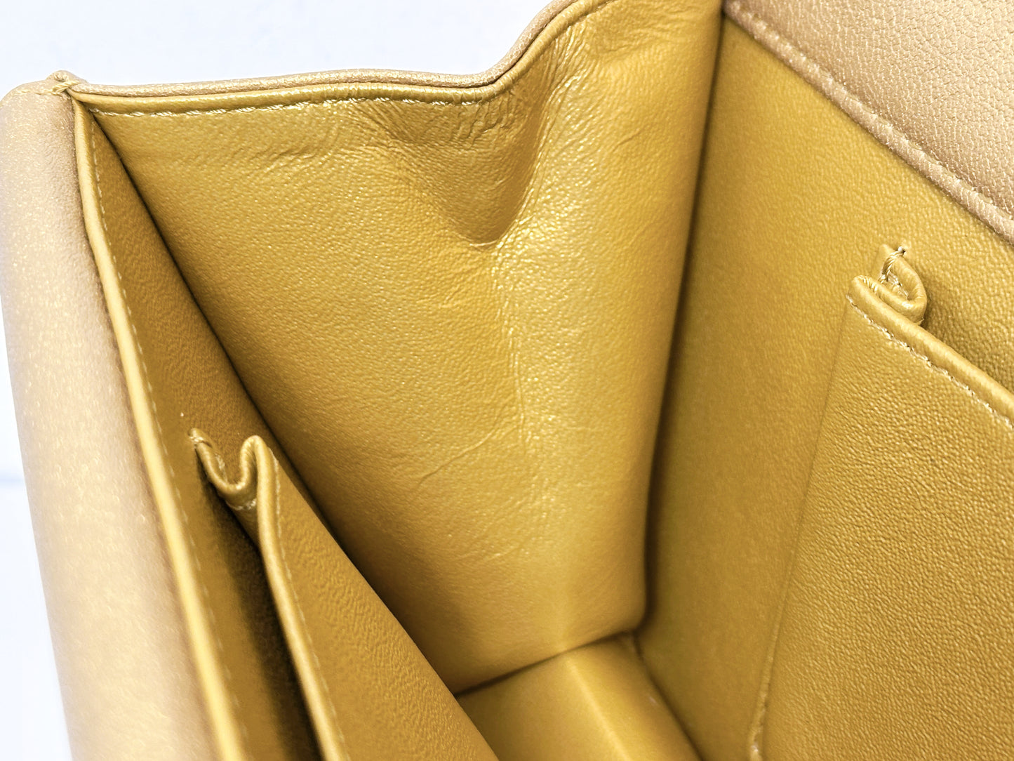 Chanel Lambskin Evening In Egypt Clutch Gold 2815 holo card