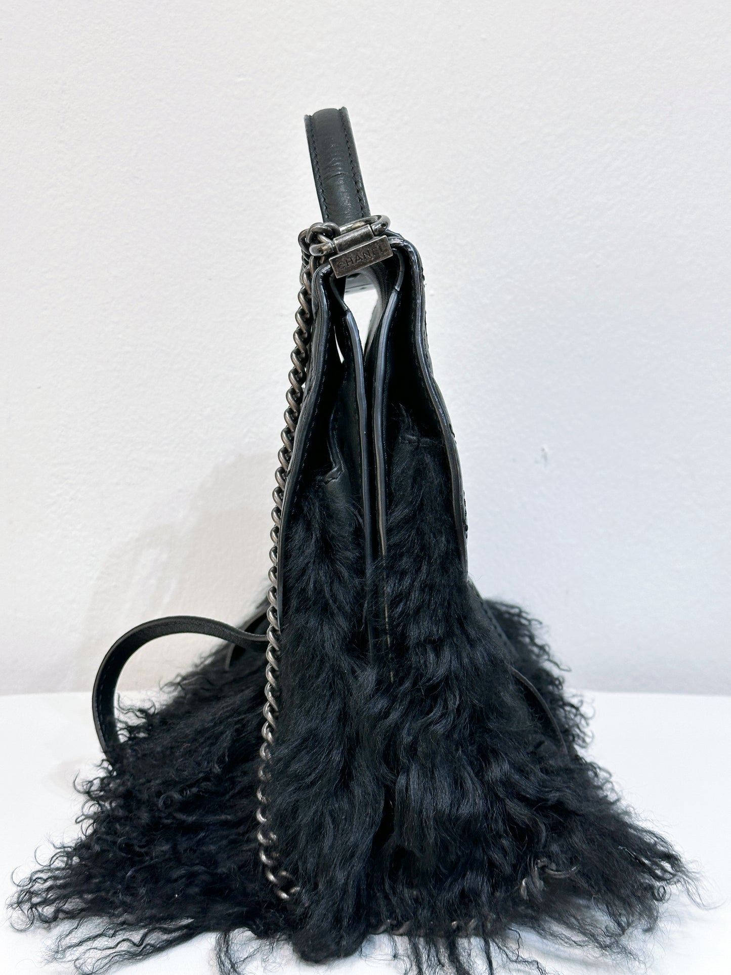 Chanel Paris-Dallas Double Flap Bag Quilted Calfskin and Fur Large