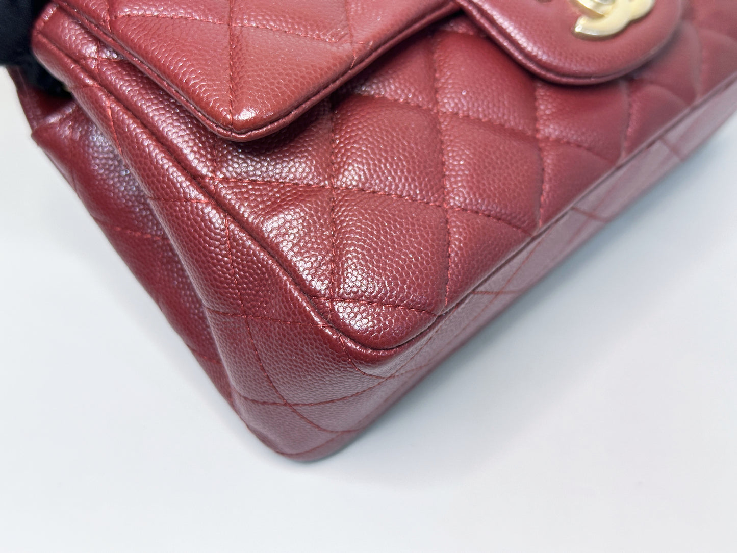 Chanel 18C Timeless Classic Mini Rectangular Flap Iridescent 2512 holo card