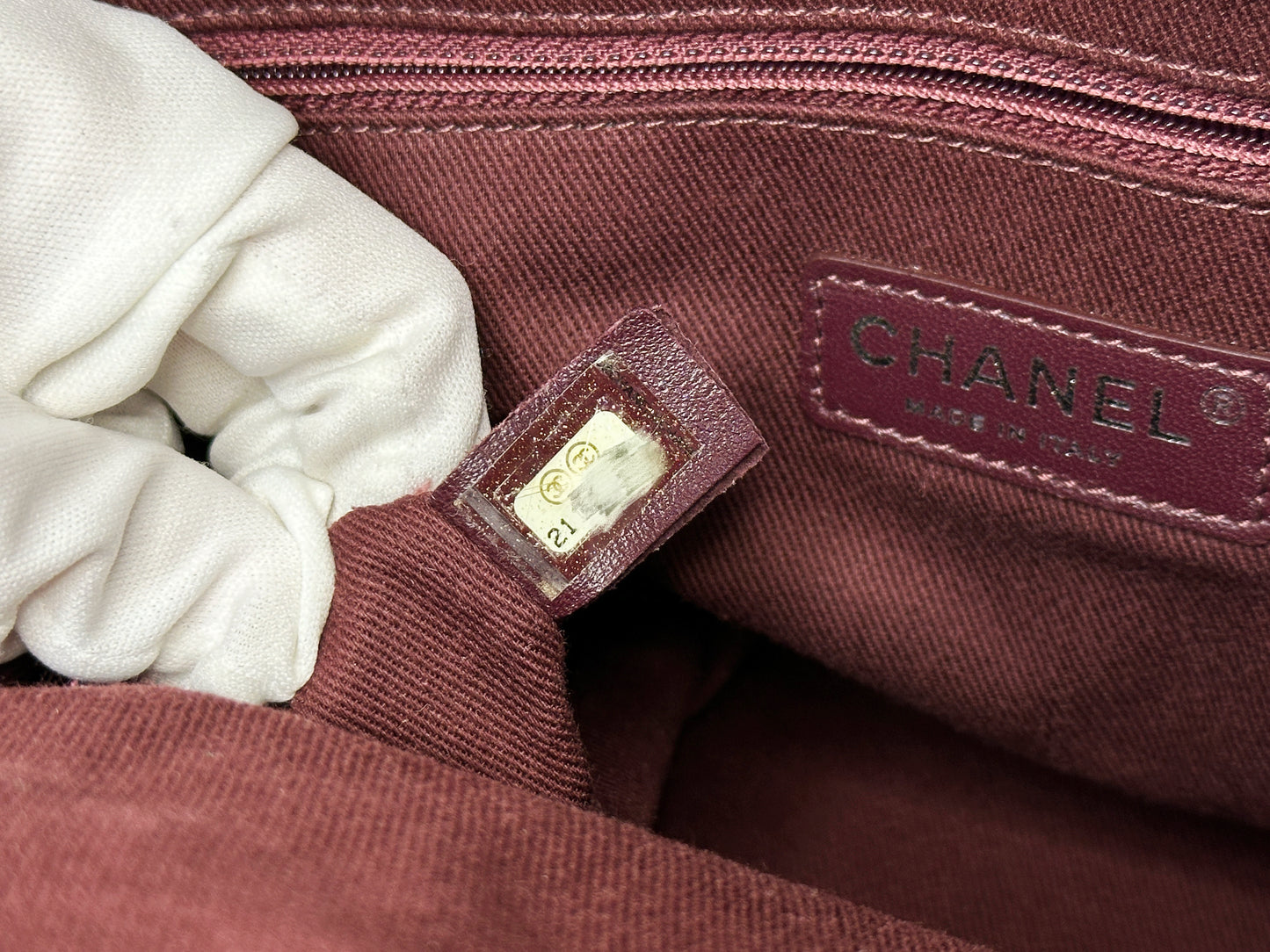 Chanel Green Graffiti Canvas On The Pavements Bowling Bag 2110 holo card