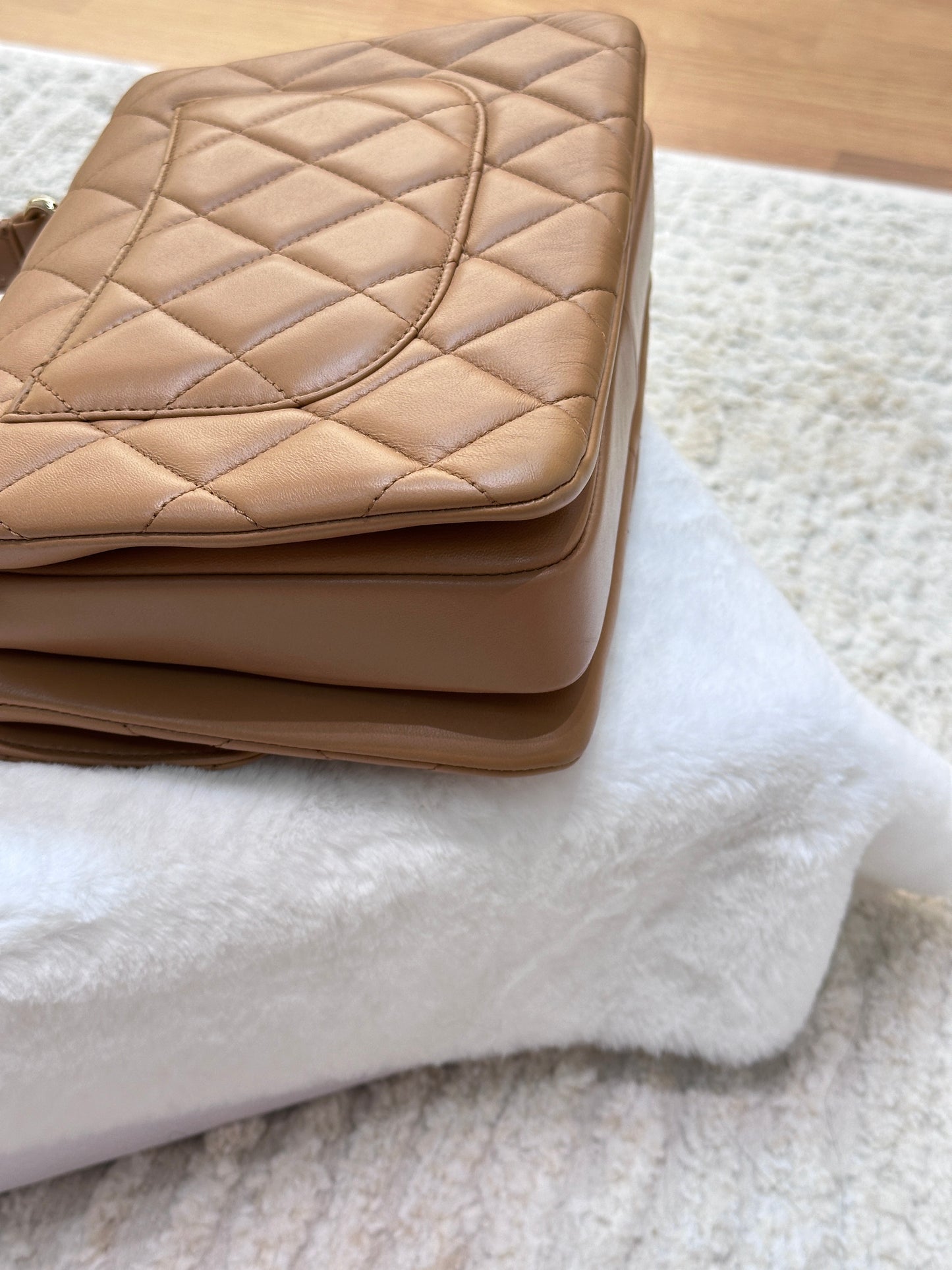 CHANEL Small Trendy CC Handle Flap Bag 19K Brown