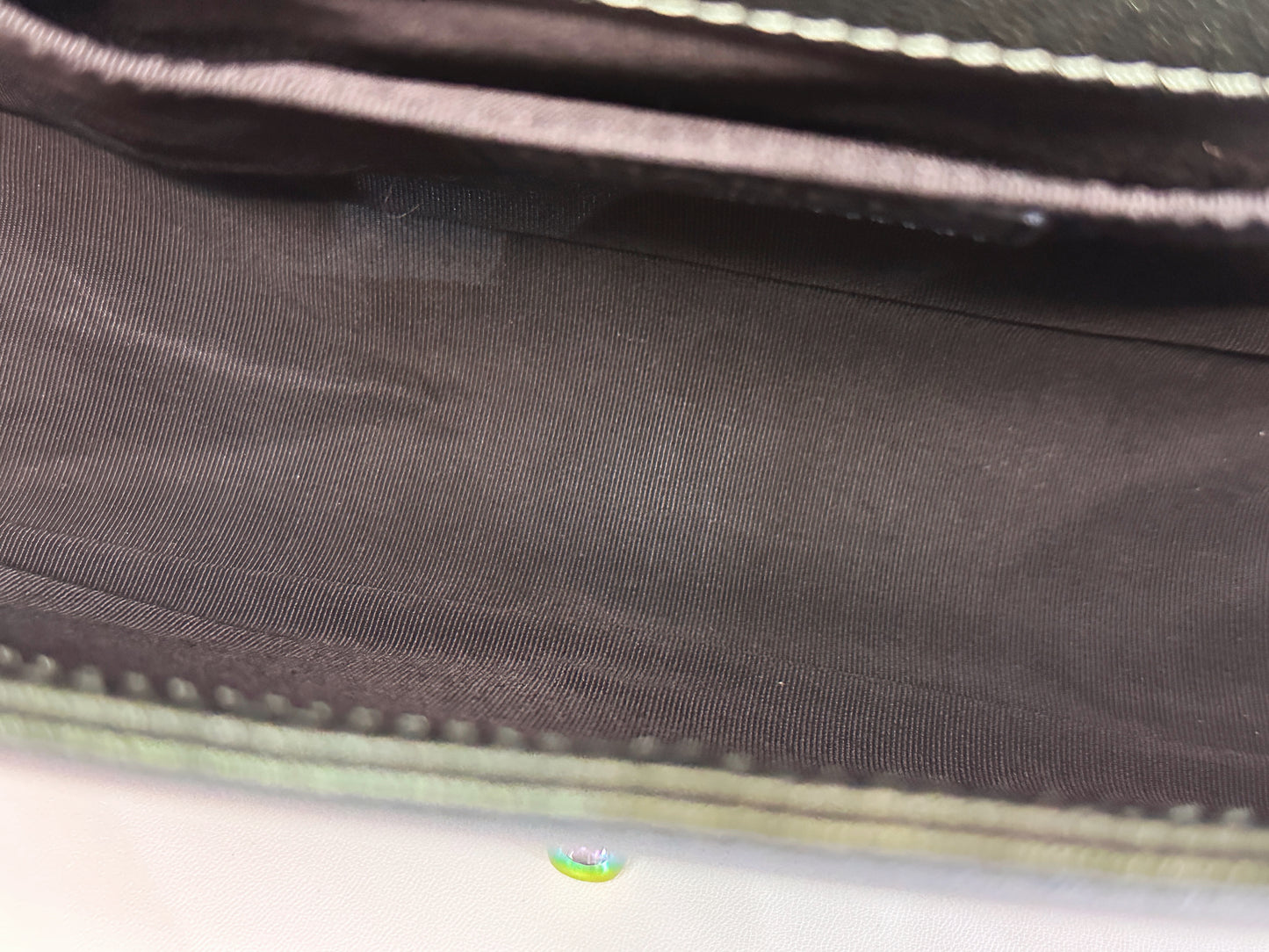 Chanel Iridescent Goatskin Quilted Medium LeBoy Flap Green 2176 holo